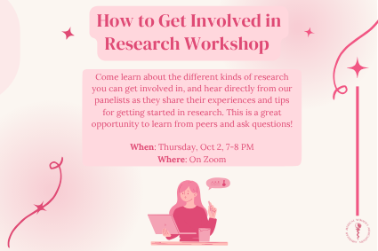 How to Get Involved in Research Workshop
