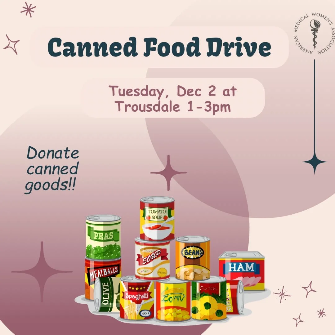 Join us on Dec 2 for TWO events you won&rsquo;t want to miss!!

Canned Food Drive | 1&ndash;3 PM @ Trousdale
Help us spread some love this season by donating canned goods! Each item = 0.5 points (up to 3 pts). Thank you for giving back and making our