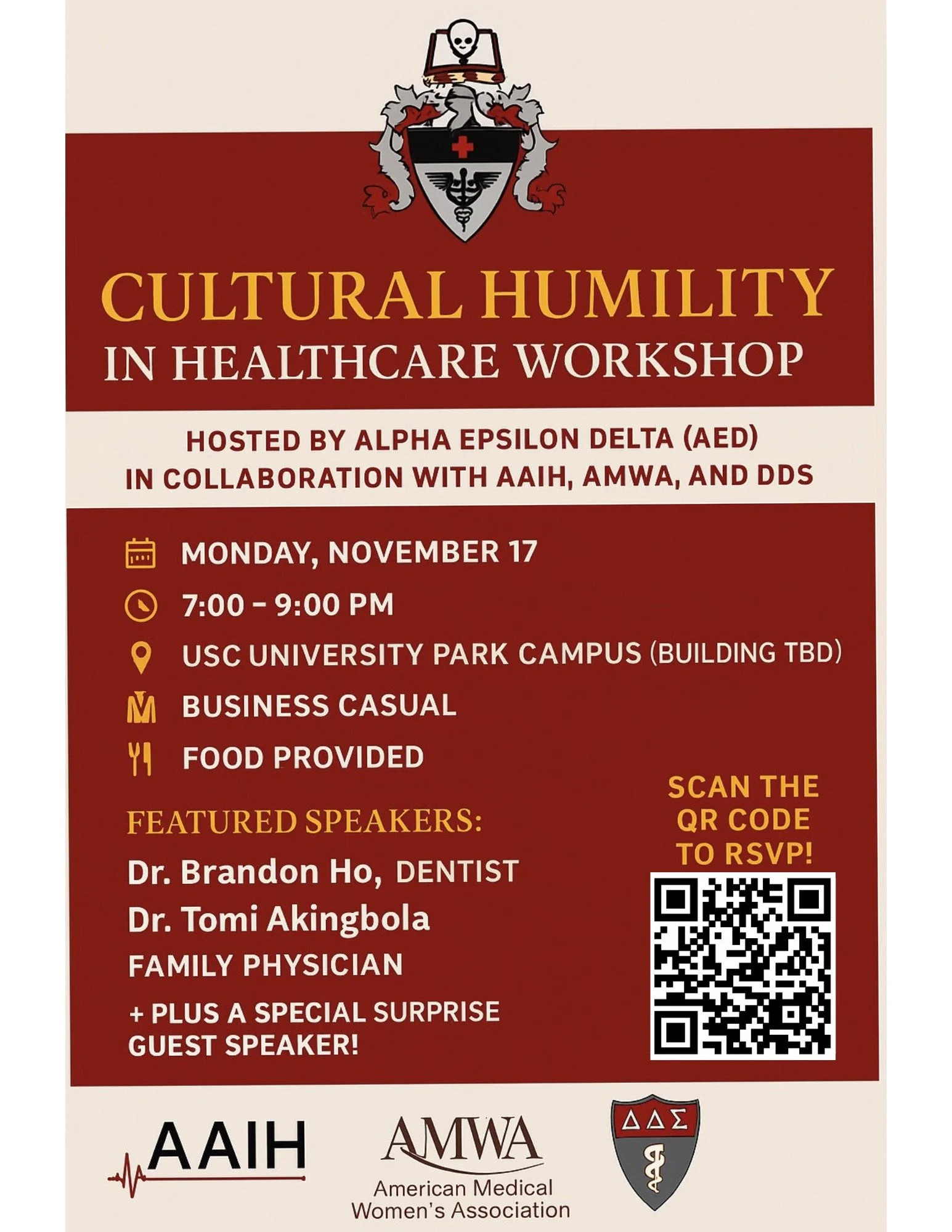 Cultural Humility in Healthcare Workshop with AED, AAIH, and DDS