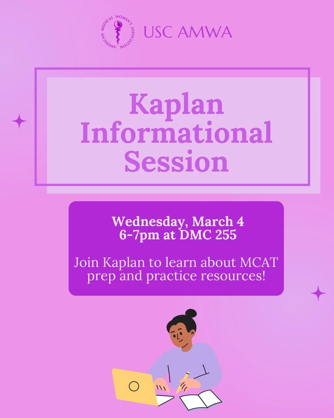 Thinking about the MCAT but not sure where to start? Join us for a Kaplan informational session where you&rsquo;ll learn about MCAT prep, study strategies, and practice resources to help you feel more confident going into test day!

🗓 Wednesday, Mar
