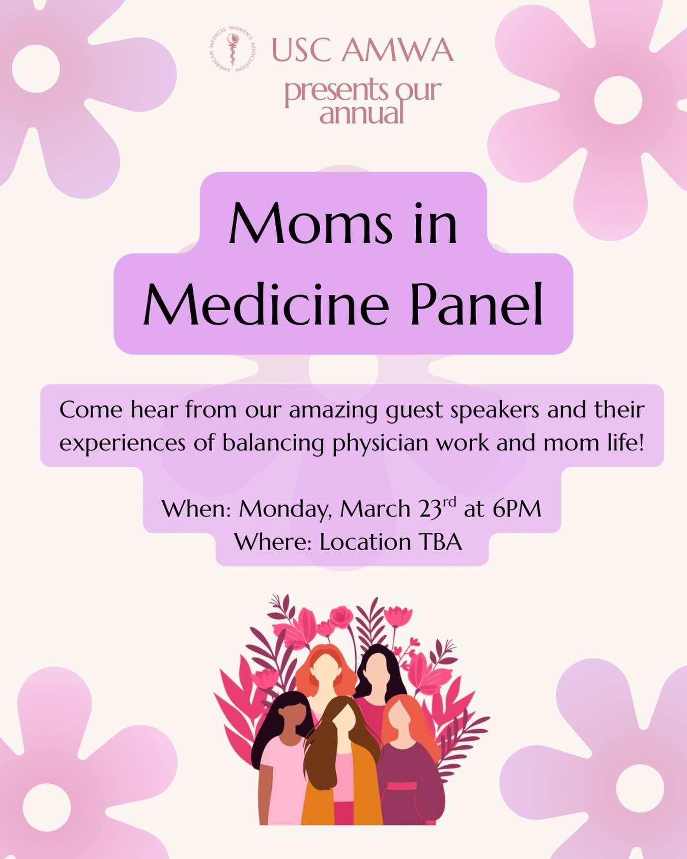 Join us for a super inspiring night hearing from amazing physician moms as they share real advice on balancing medicine + motherhood!

Whether you&rsquo;re pre-med or just curious, this is your sign to come through!!

📅 Monday, March 23rd at 6PM
📍 
