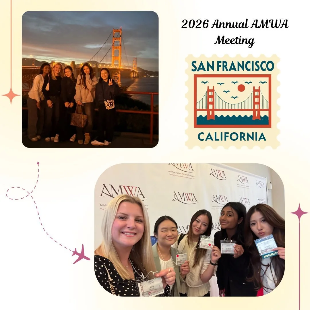 This past weekend, some of our members, including our president Seon-Jae and National Coordinator Hailey, attended the AMWA Annual Meeting in San Francisco!

We are so excited to share that our chapter received two national awards:
🏅 Physician Recru