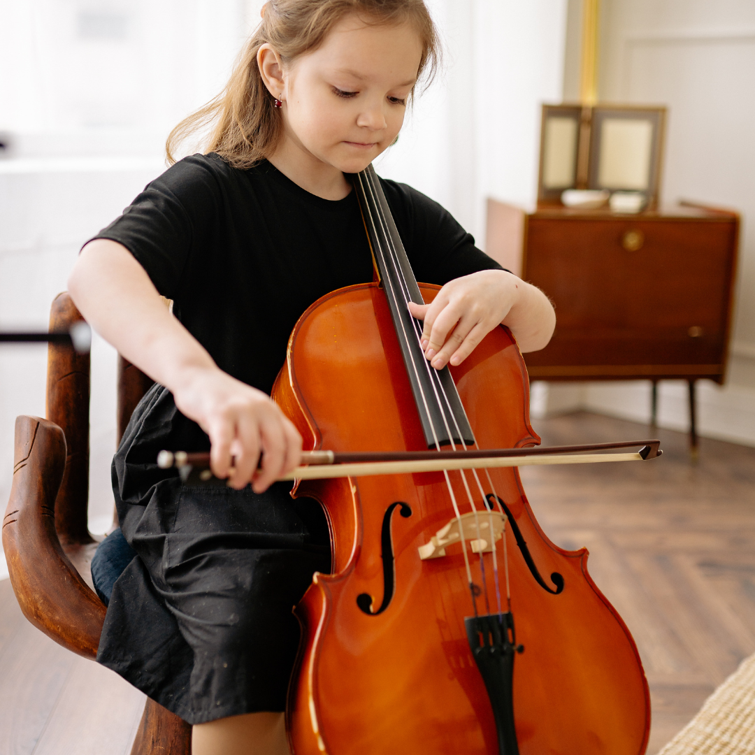 Student Playing Cello