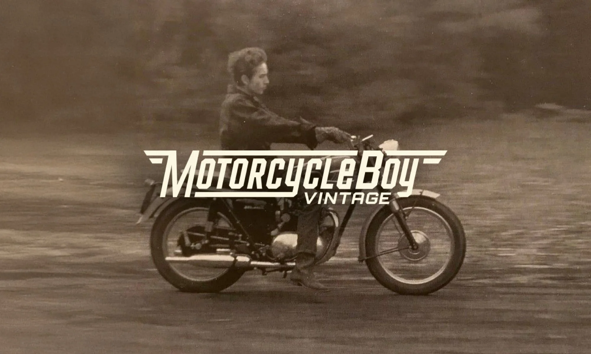 Motorcycle Boy Vintage