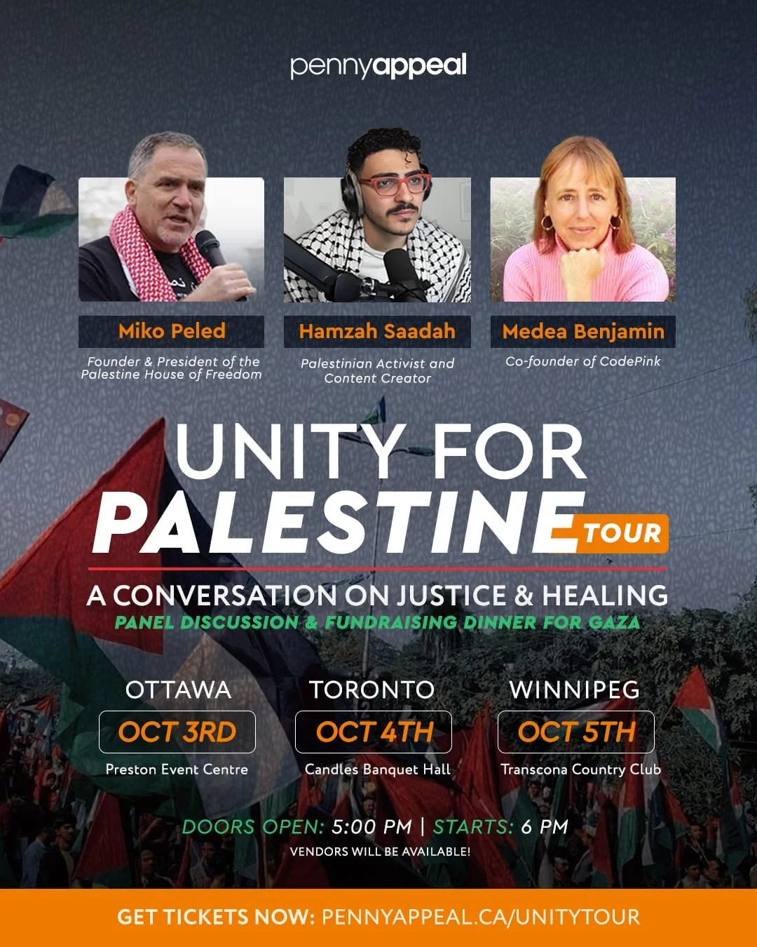 Unity for Palestine: A Conversation on Justice and Healing with Ann Wright, Miko Peled, and Hamzah Saadah