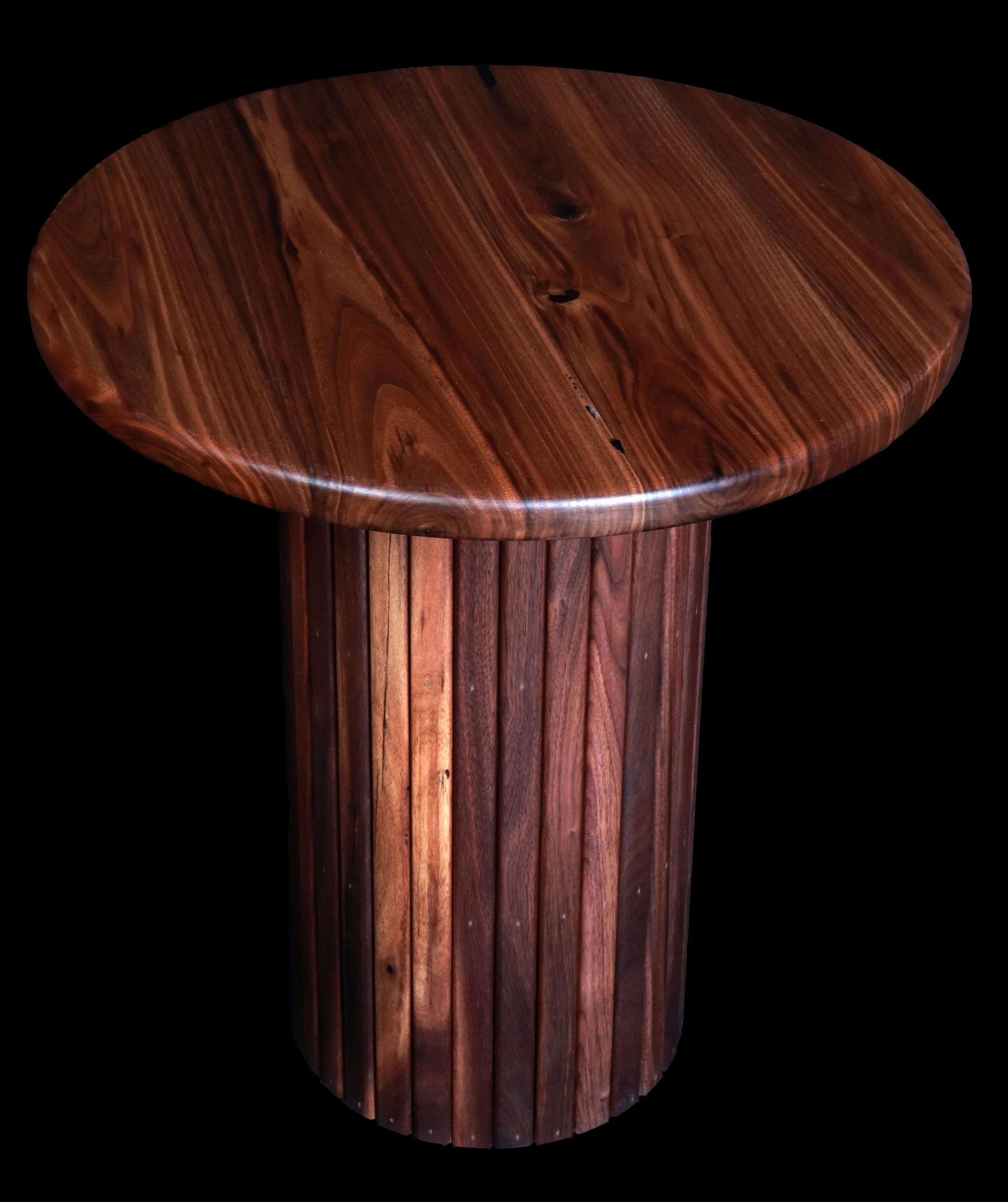 Custom Walnut Side Table Furniture