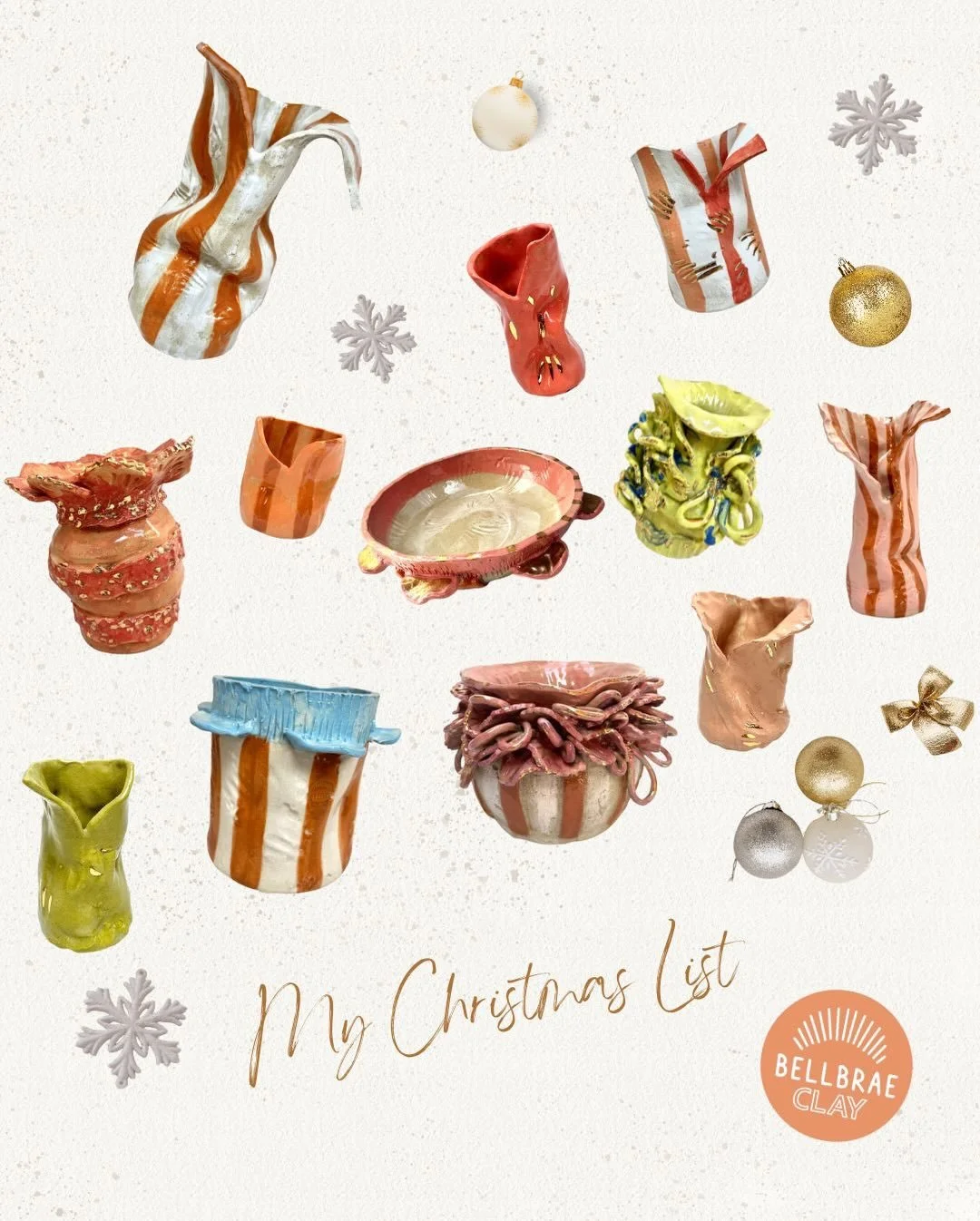 There is still time to grab a little something special for under the tree! All purchases from our websites at both @bellbraeclay + @laurenbartonstudio will be automatically upgraded from standard to express shipping! So get shopping today! 
Or pop in