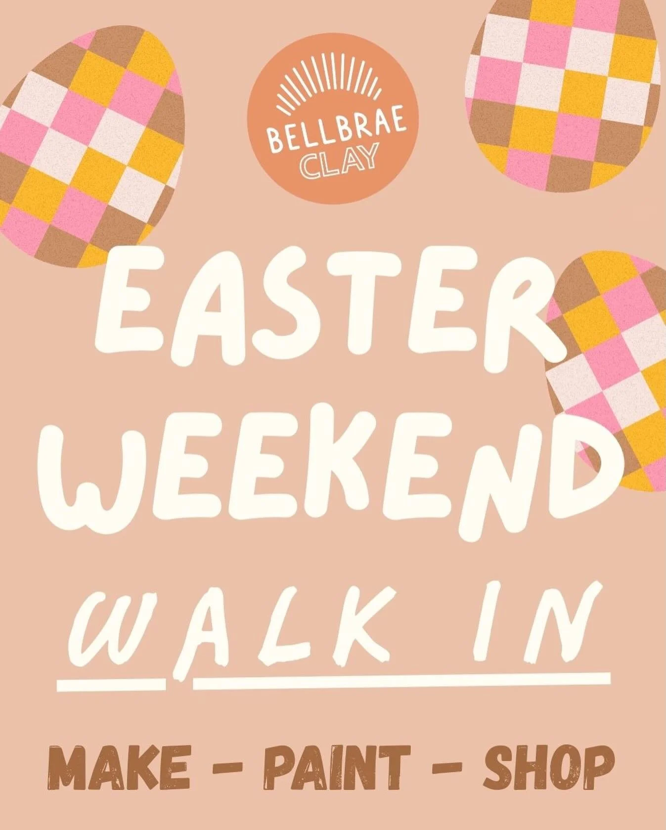 🤎🤎 Bellbrae Clay is open all Easter long weekend! What! 🤎🤎

Walk in, paint ceramics, make ceramics, buy ceramics! Or just pop in and check it out. 
11am - 4pm Friday through to Monday! 

🤎🤎 Mark it in your diaries! 🤎🤎

#bellbraeclay #ceramics