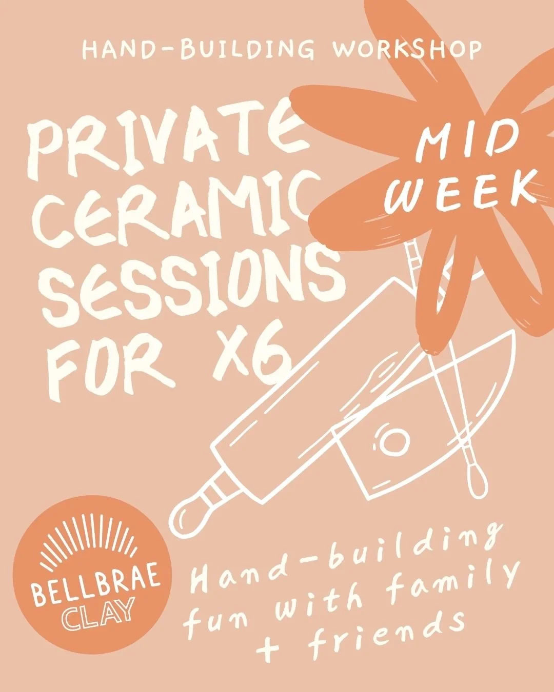 Private Mid-Week Clay Workshop for 6 or more!