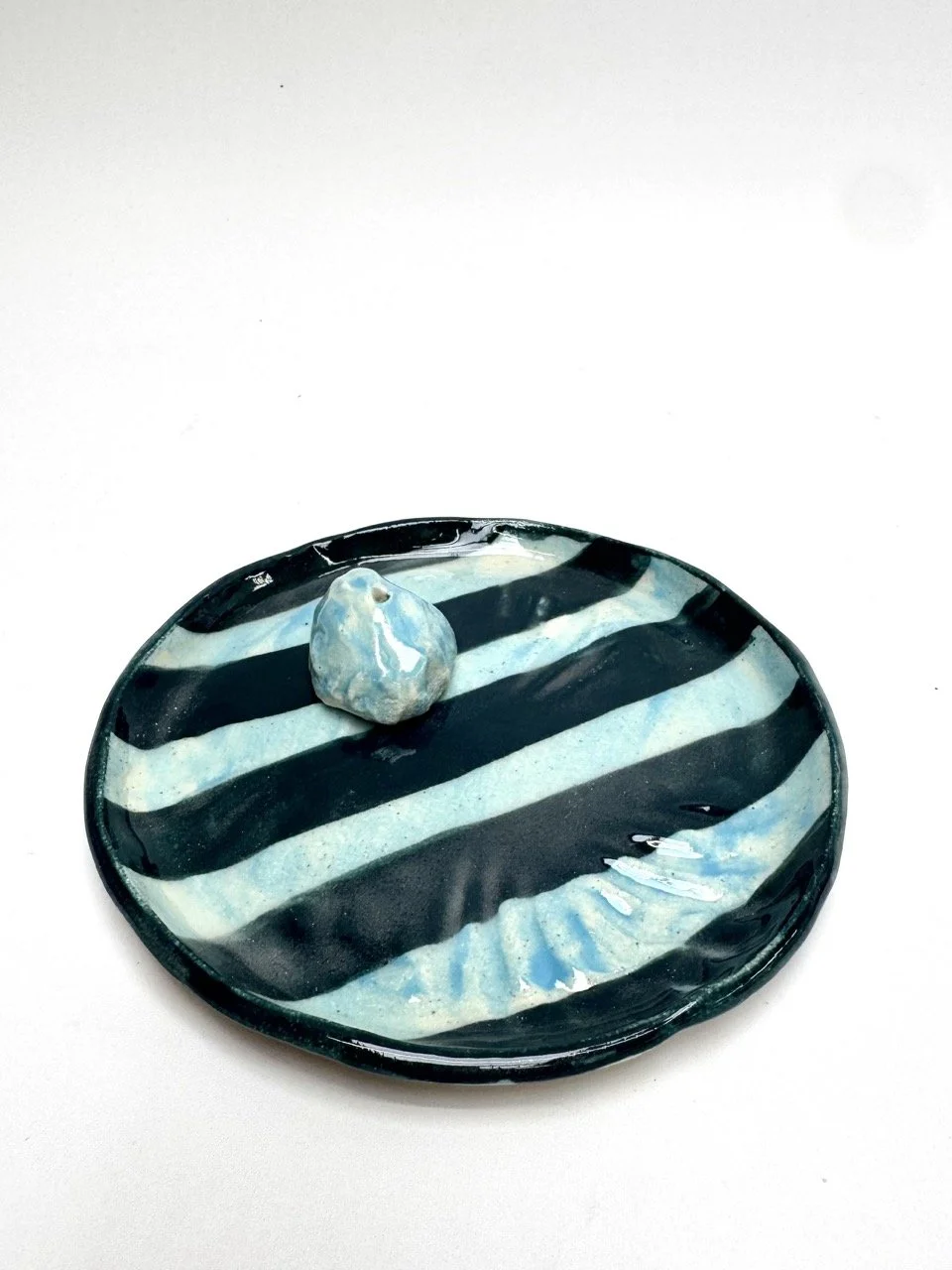 TURQUOISE + ORIENTAL - Dish + Incense Rock