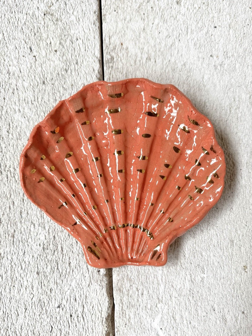 Bellbrae Clay - Coral Orange Scallop Plaque.jpeg