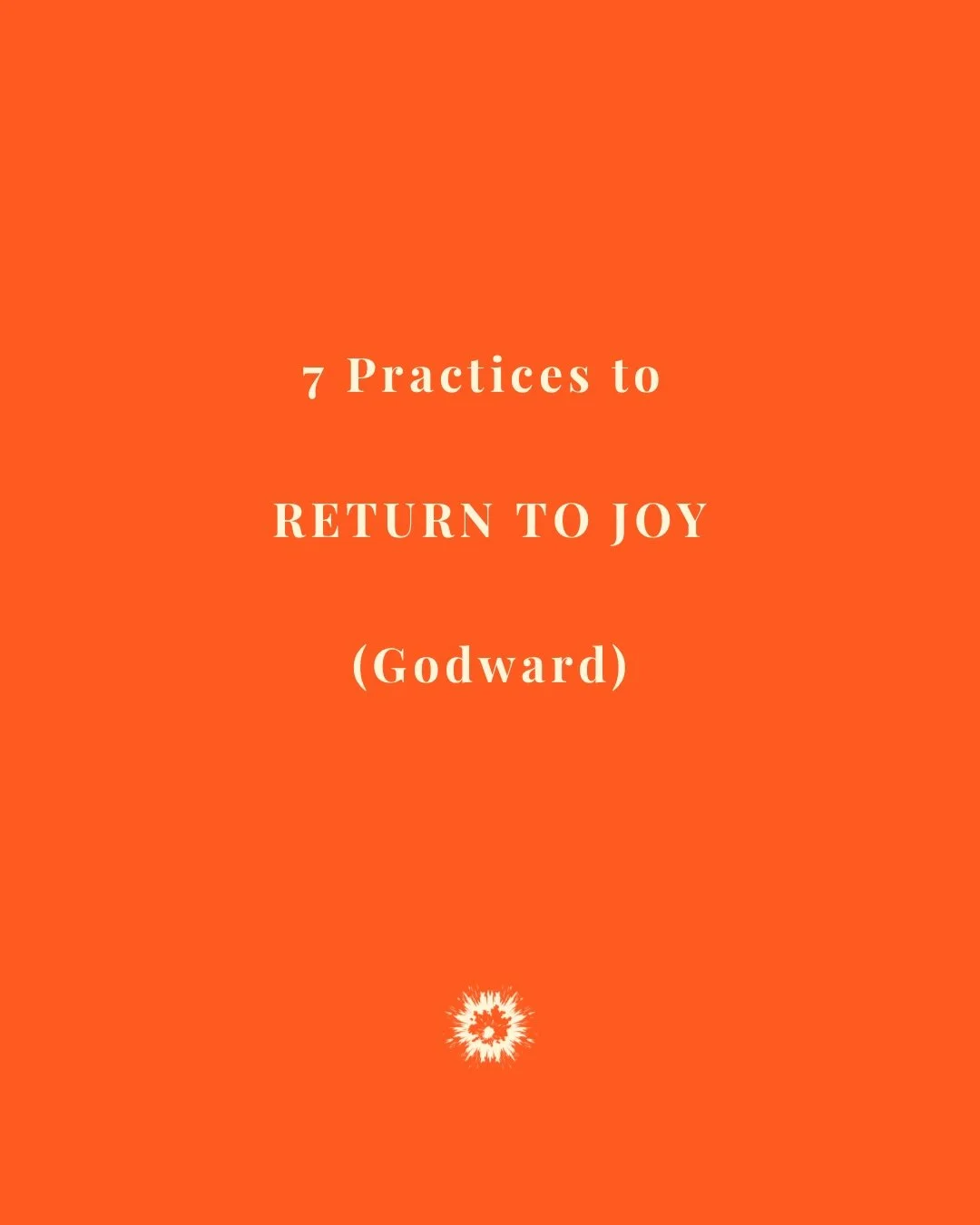 Day 5: RETURNING TO JOY (Godward)

1. ACCESS THE PRESENCE OF GOD
In His presence is fullness of joy.
Psalm 16:11

2. REJOICE &amp; PRAISE GOD
Rejoice in the Lord always.
I will say it again: Rejoice!
Philippians 4:4

3. PRAY ABOUT EVERYTHING
Rejoice 