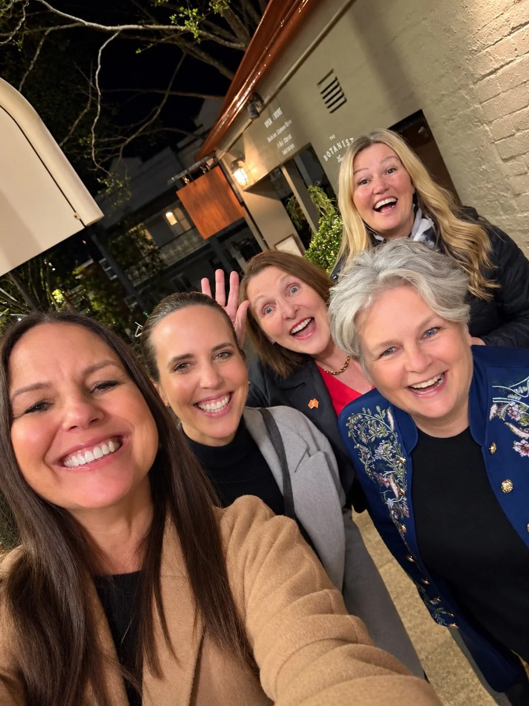 Well, I was exhausted after treatment today, but this dinner had been rescheduled so many times &amp; I was not going to miss the opportunity to spend time with this group of amazing women who are each moving &amp; shaking the world for good in their