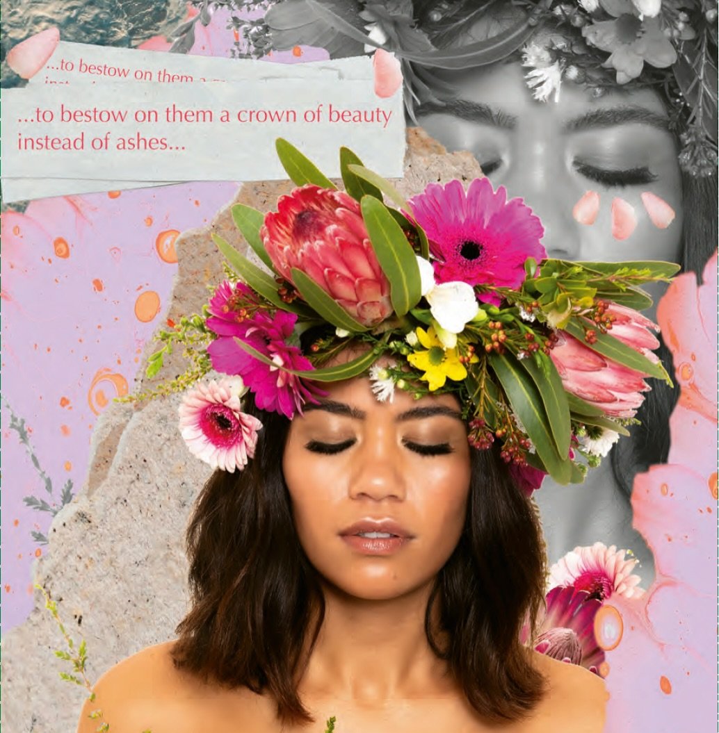 A CROWN OF BEAUTY 

This is God&rsquo;s promise for His daughters - crowned with beauty instead of ashes.

I believe this happens as we fill our minds with all that is &lsquo;true, noble, right, pure, lovely, admirable, excellent or praiseworthy&rsqu