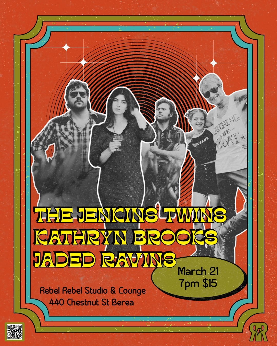 3/21 : Jaded Ravins | The Jenkins Twins | Kathryn Brooks