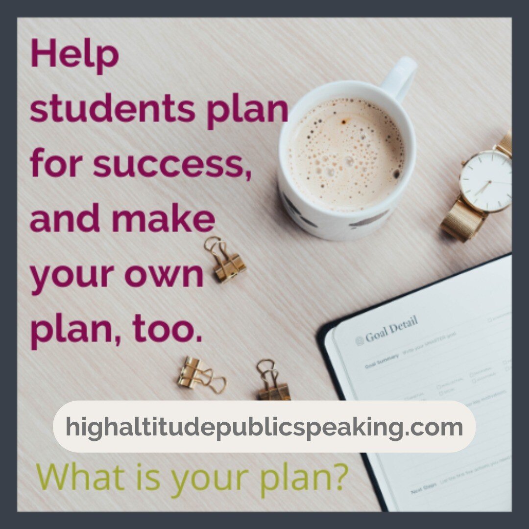 How do educators guide their public speaking students through the planning-acting-reflecting-planning cycle? Thoughtfully designed lessons and units are the beginning. Educators must provide opportunities for students to set goals, implement those go