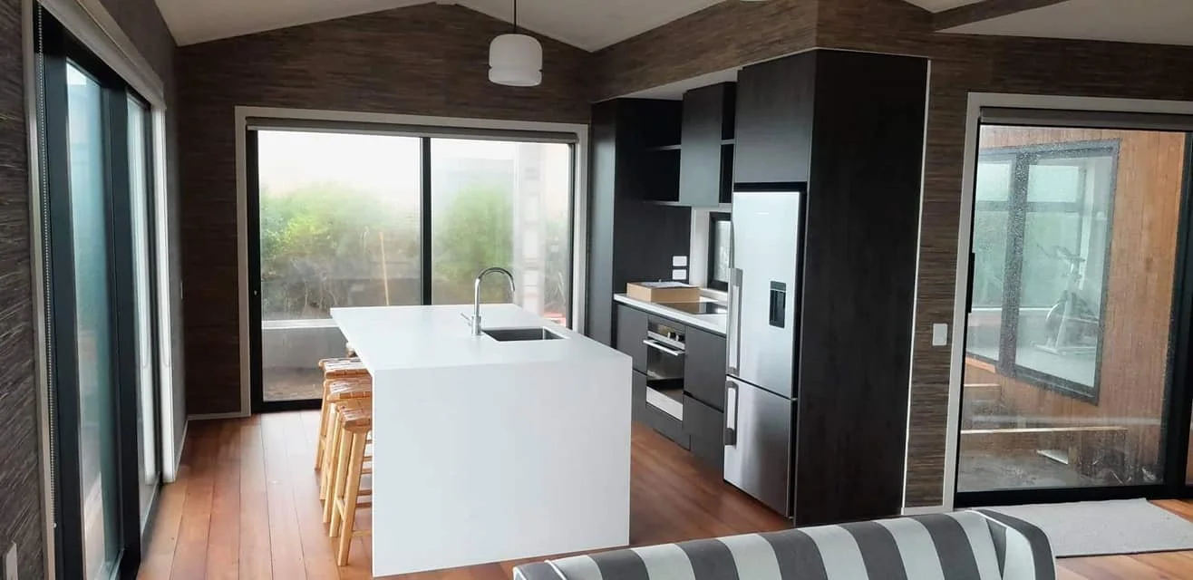 Open plan kitchen and living renovation  in Taranaki New Plymouth 