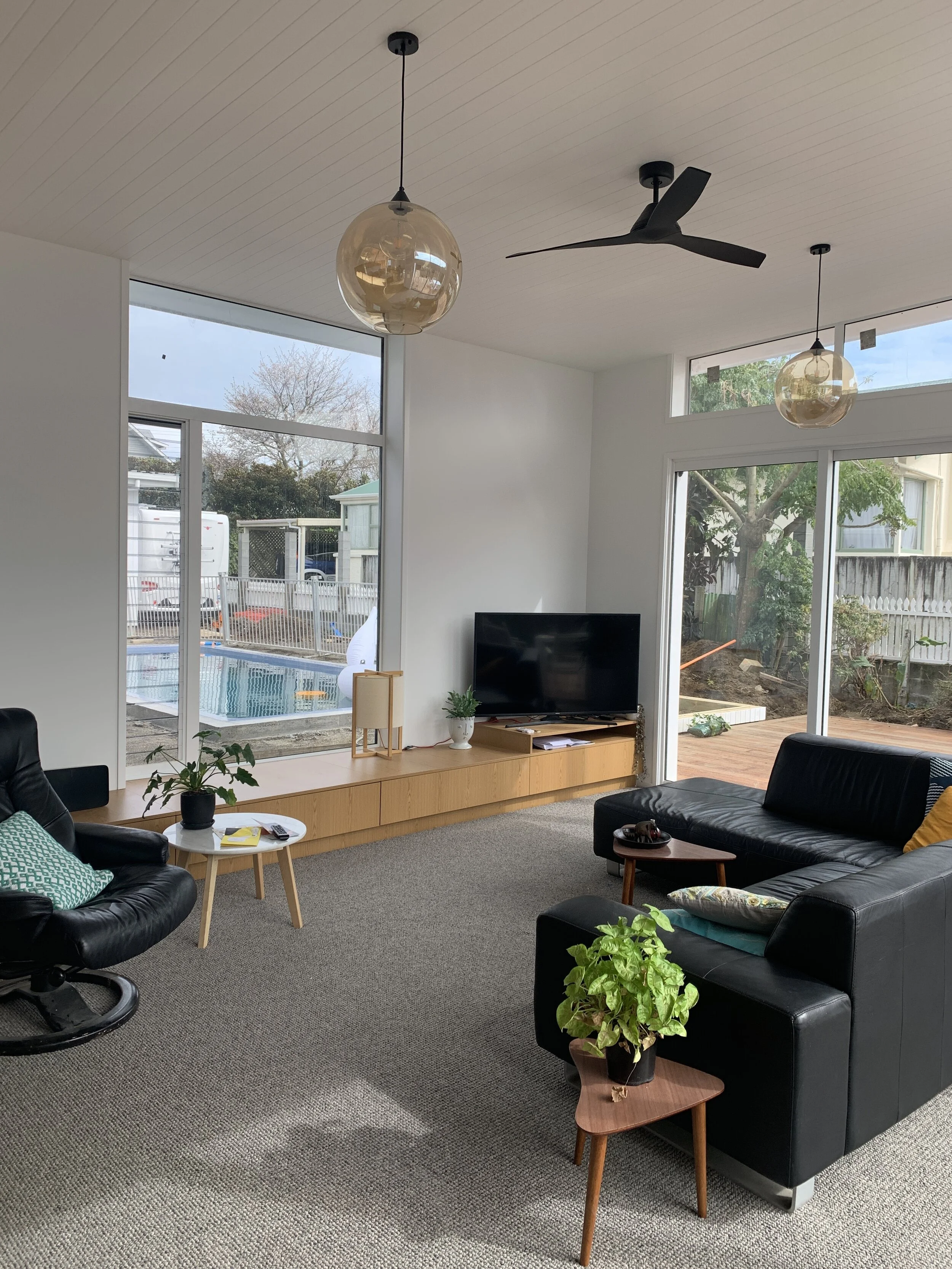 Open plan family room renovation with in Taranaki New Plymouth