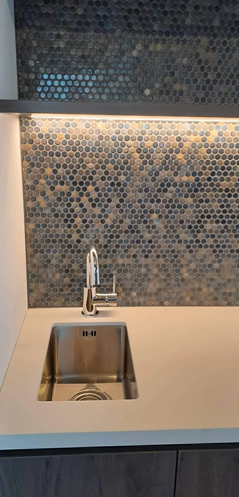 Mosaic tiles in bathroom renovation  in Taranaki New Plymouth 