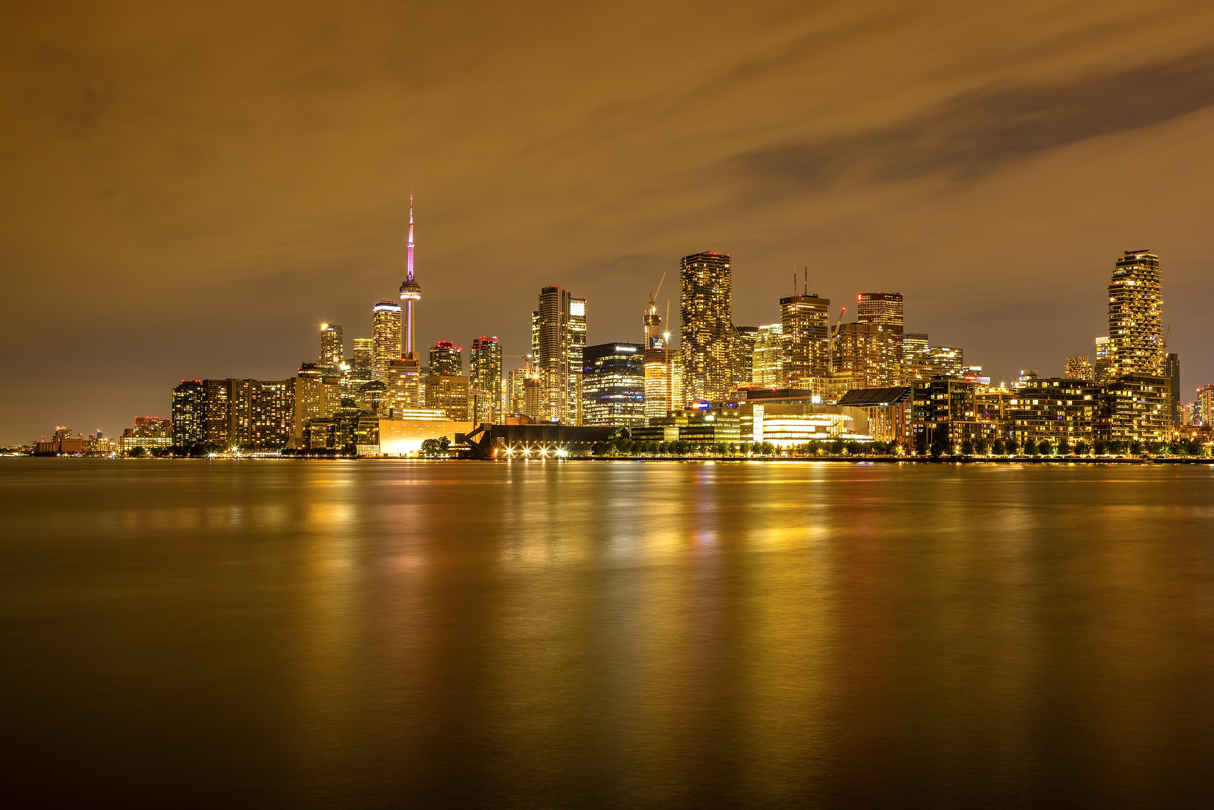 A Sweep of Neon Condos - Toronto, Ontario Canada