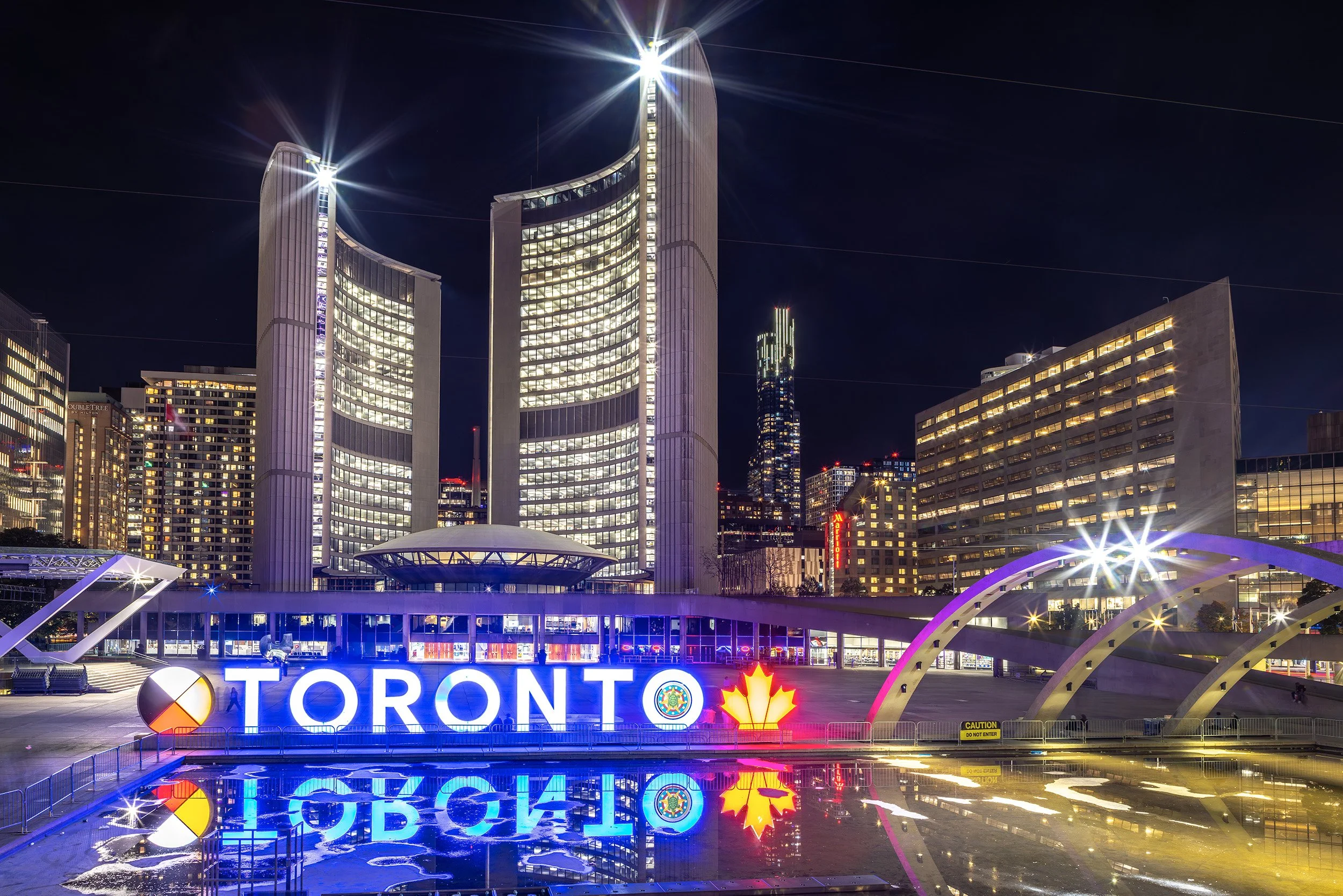 The Empty Plaza - Toronto, Ontario