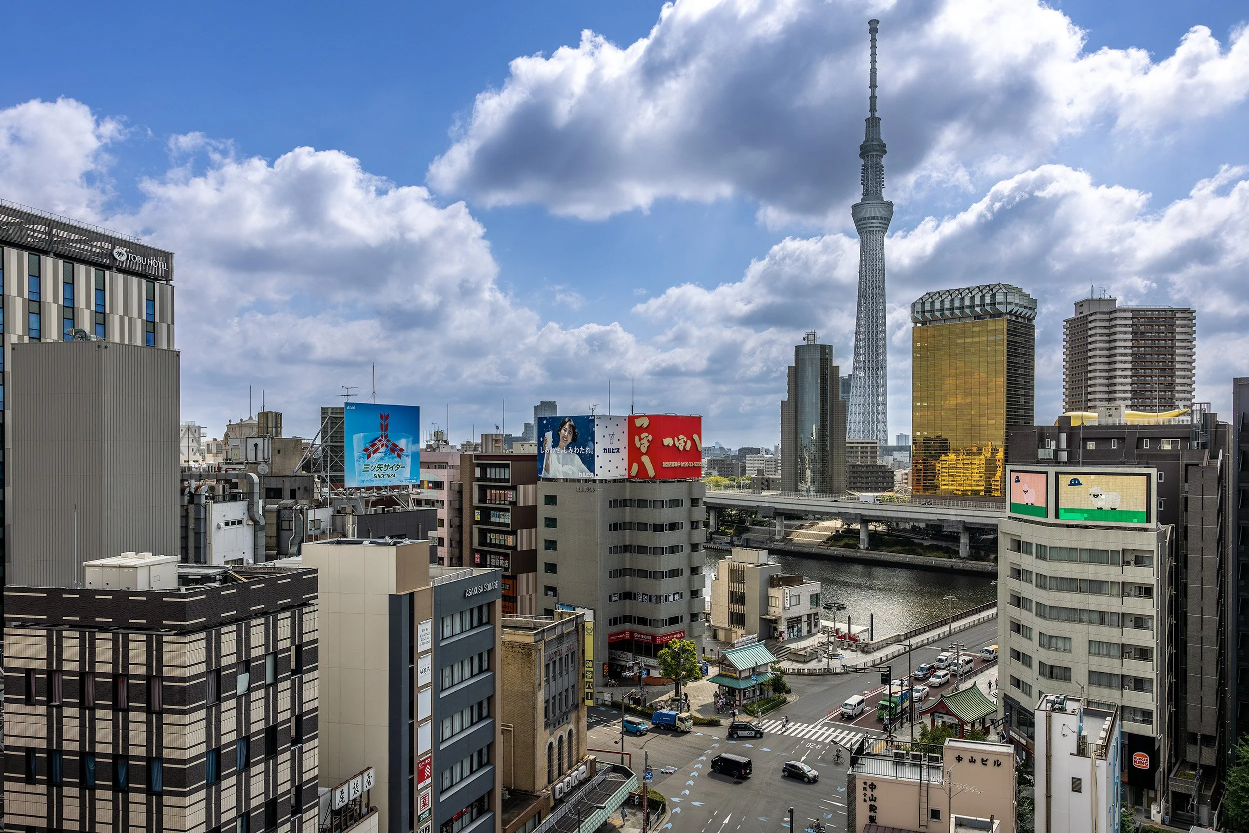 The Tower and the Golden Flame - Tokyo, Japan