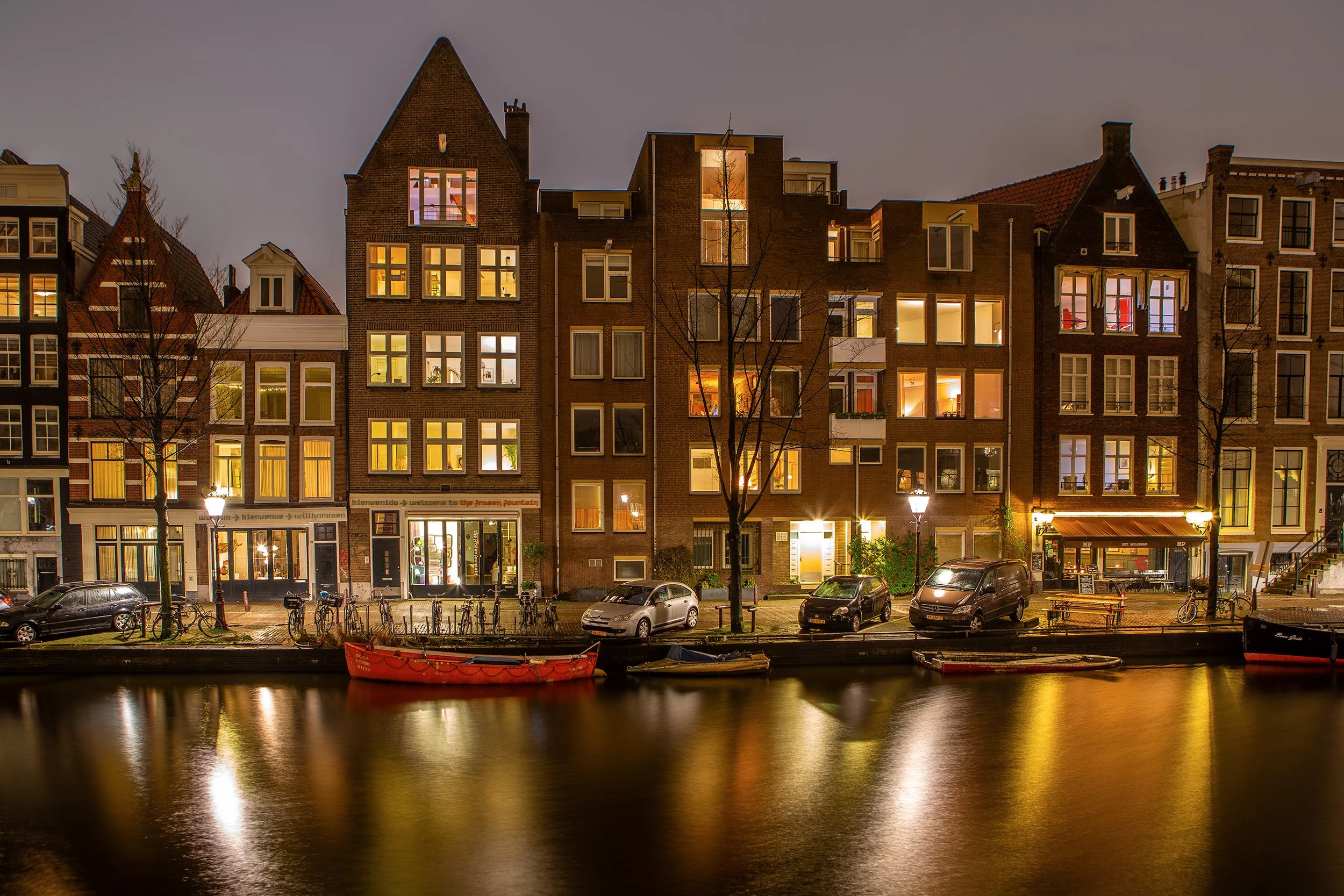 Canal Side Glow - Amsterdam, Netherlands
