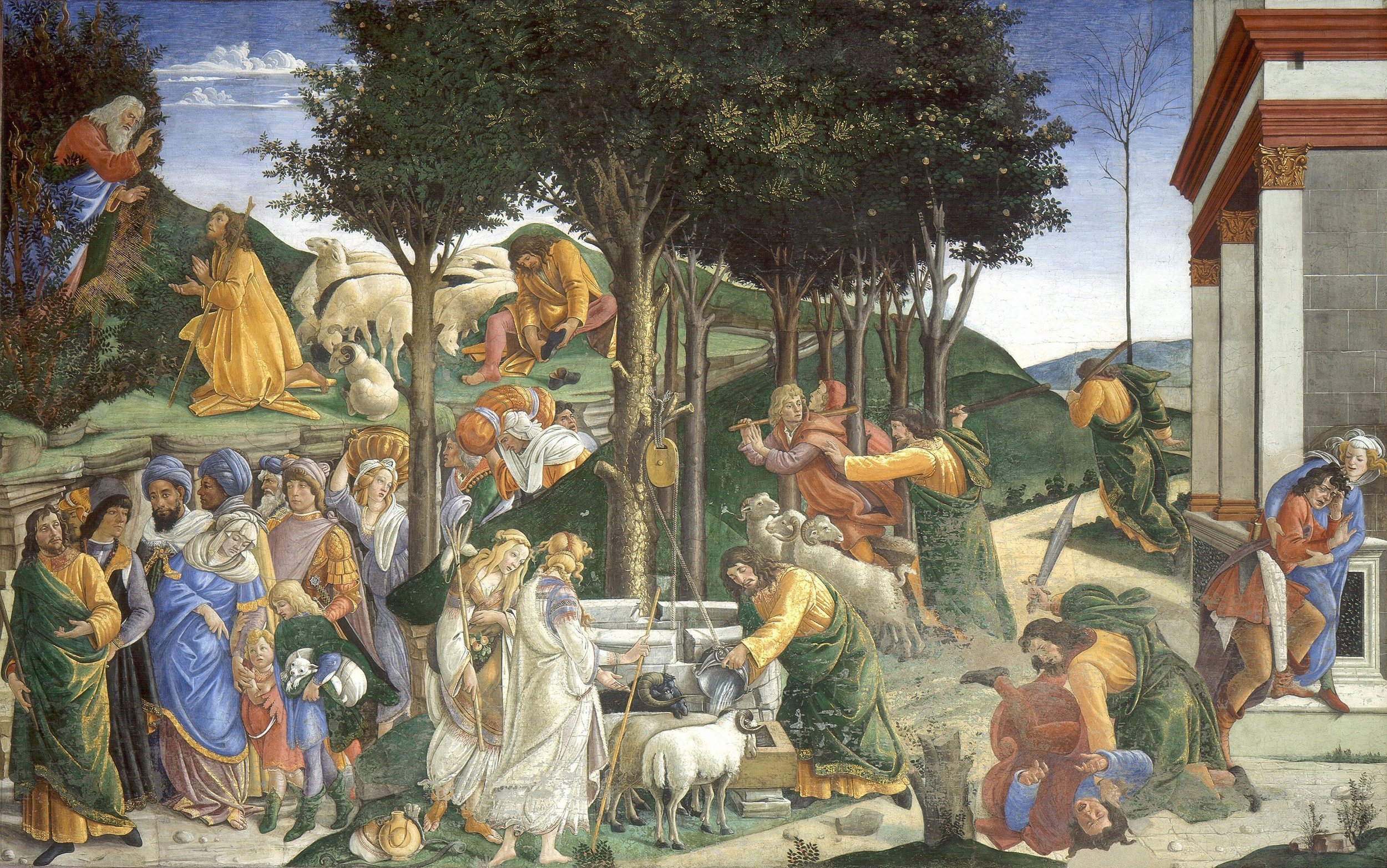 Youth of Moses (Sandro Botticelli) Week 3.jpg