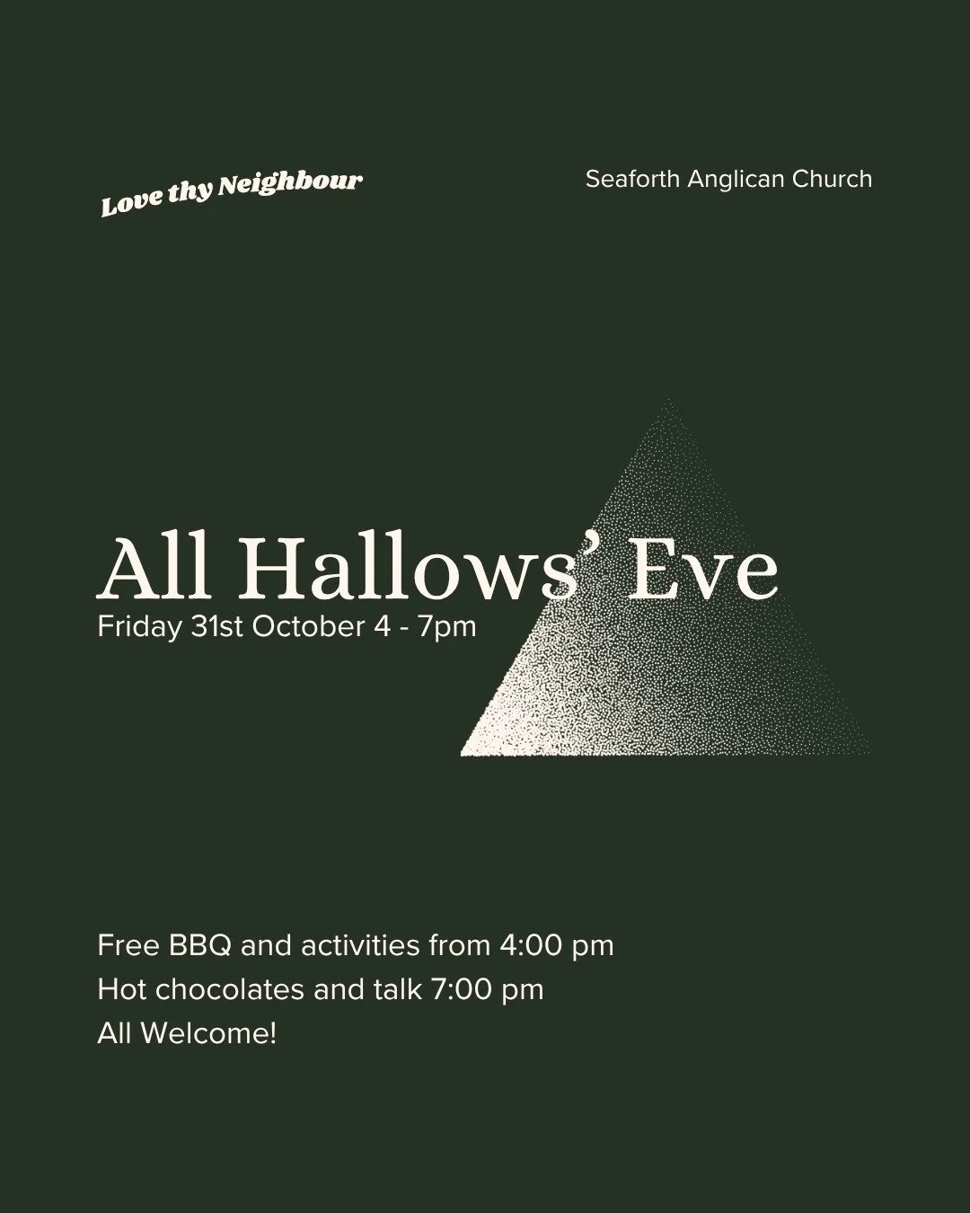 Platform Youth looks a little different tonight. Join us for a BBQ from 4pm and then head to the back of the church at 7pm for a short talk and a hot chocolate.