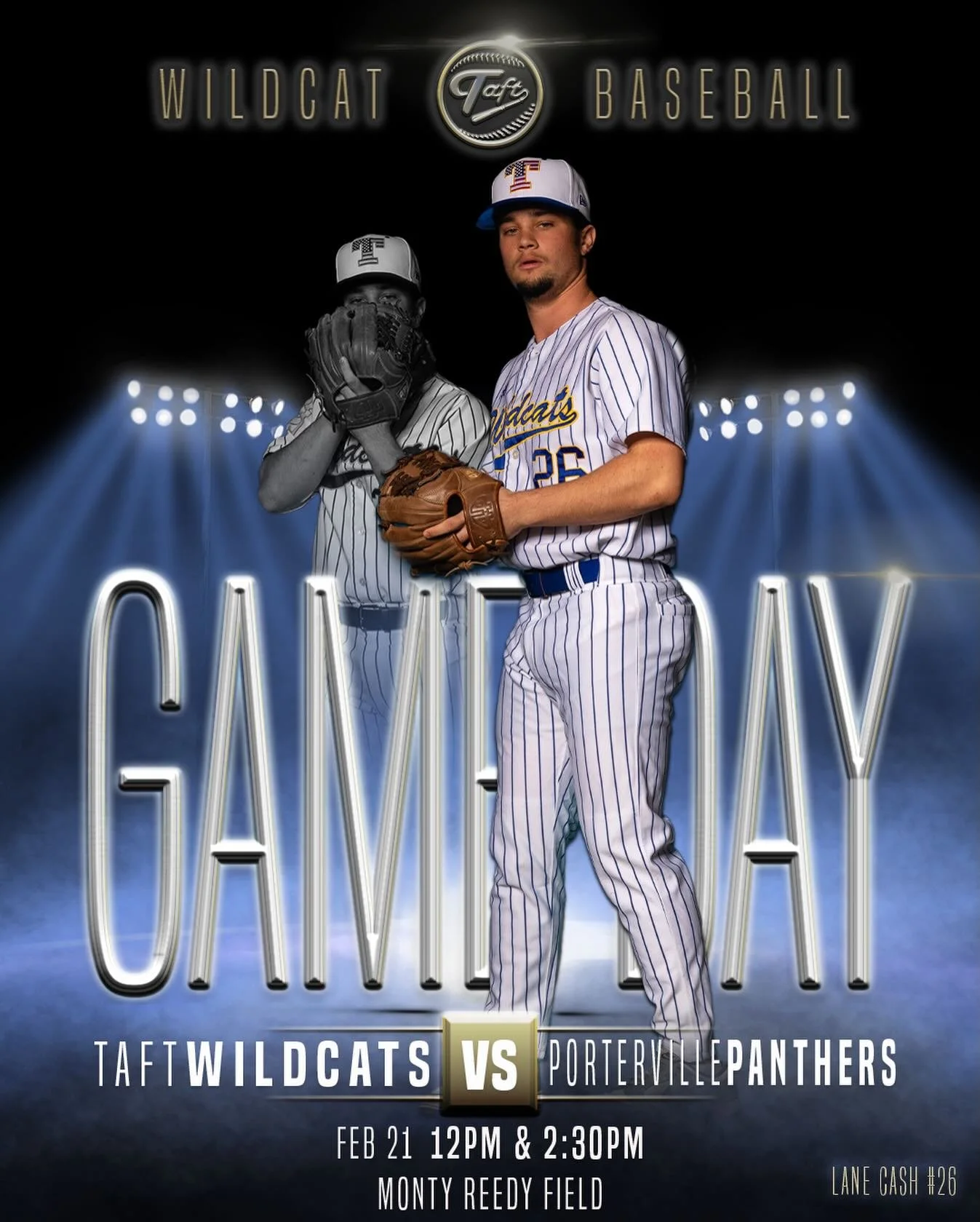 Opening Day

Your Wildcats kick off the 2026 season at home with a doubleheader against the Panthers of Porterville. First pitch at noon. Go &lsquo;Cats!

Live Stream: https://youtube.com/live/ZAm9u1lJPgg?feature=share

GameChanger: 
http://web.gc.co
