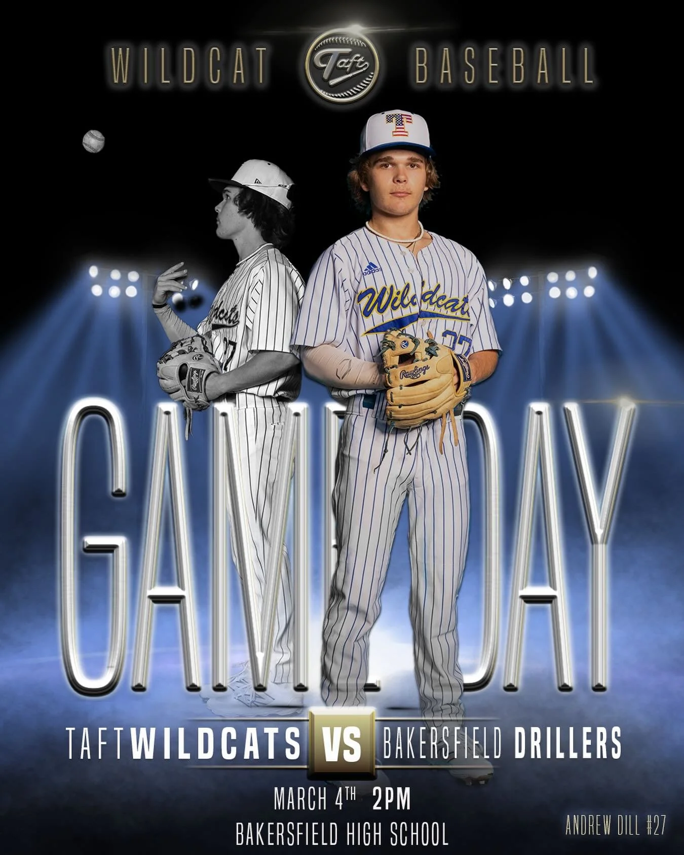 Gameday

Your Wildcats travel to Bakersfield to finish Terrio Therapy tournament play today against the Drillers. 2:00 PM first pitch. Go &lsquo;Cats!