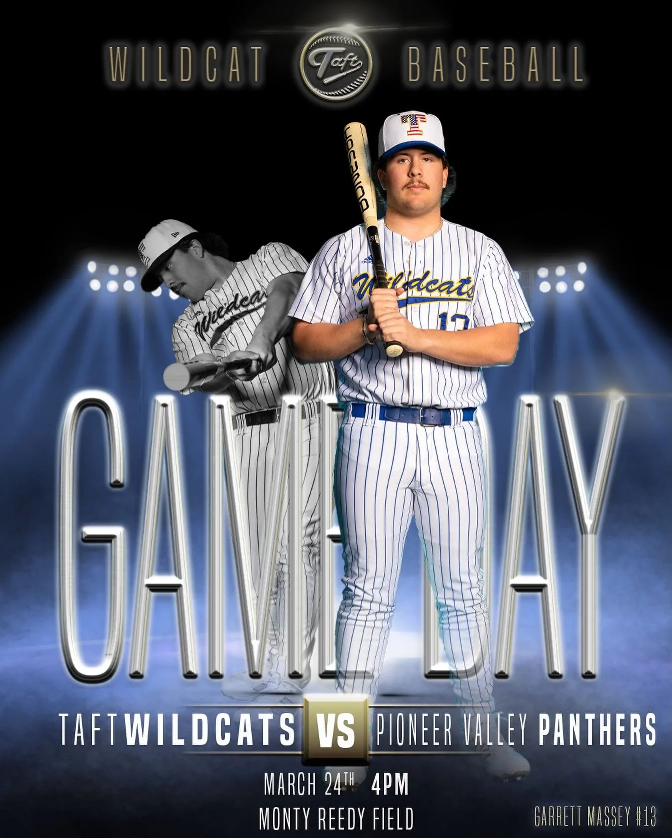 Gameday

Your Wildcats are back at Monty Reedy Field in a matchup against Pioneer Valley. First pitch for JV and Varsity is at 4:00 PM. Go &lsquo;Cats!

Live Stream: https://youtube.com/live/G3yx4PjkW2I?feature=share