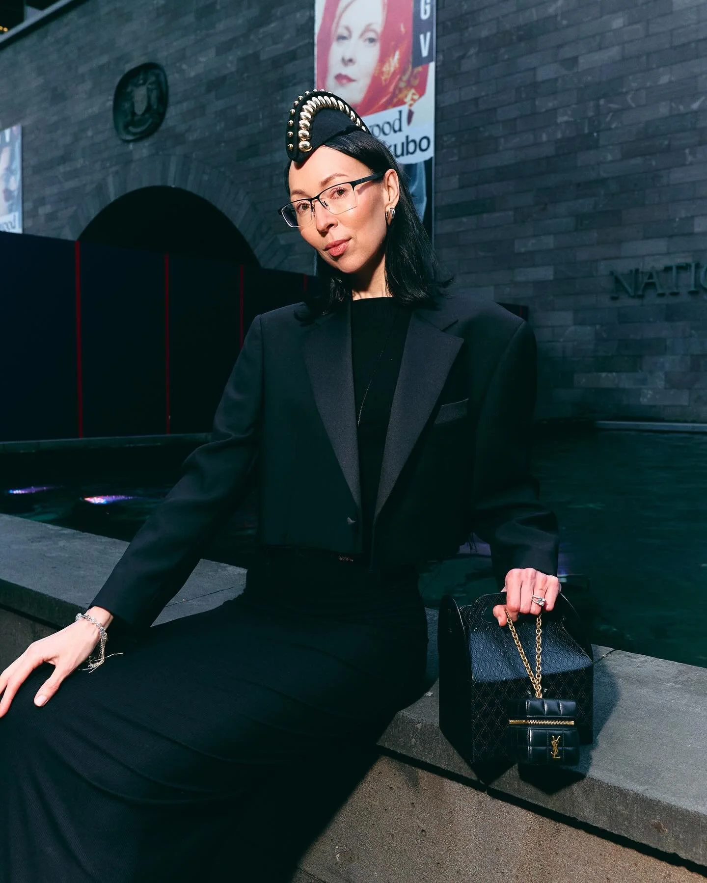 Style Queen Olga from @whatpeoplewear.au in our embellished sculpted Mohawk piece at @ngvmelbourne capturing stylish arrivals for the NGV Gala&hellip;&hellip;&hellip;&hellip;&hellip;&hellip;..
Photography/ @chromatic_times 
#ngvgala #fashion #milline
