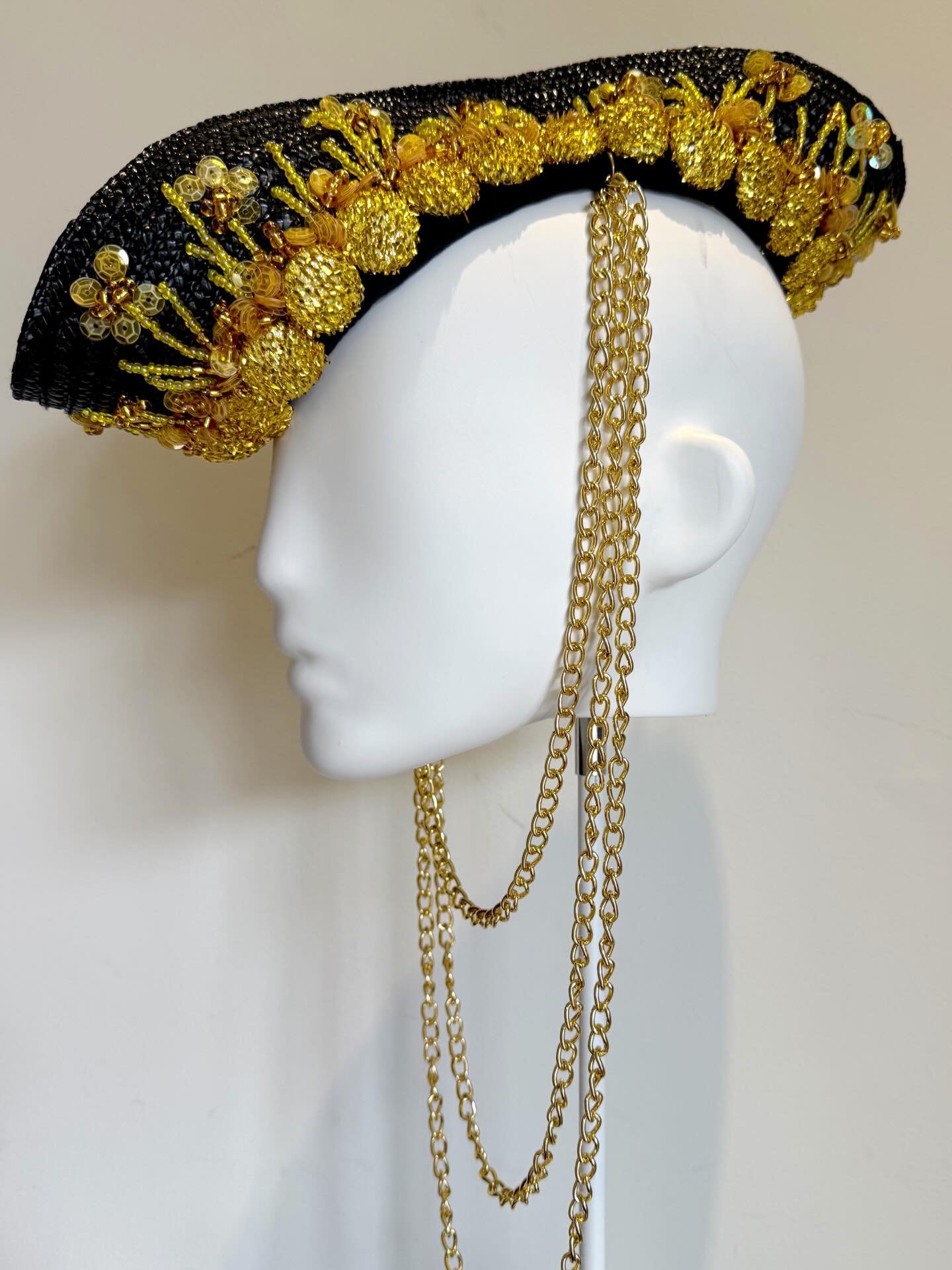 No introduction needed for this one&hellip;&hellip;&hellip;&hellip;&hellip;&hellip;&hellip;. Deconstructed Mohawk, decorated with metallic covered buttons, rich floral embroider and side tripple chain&hellip;&hellip;&hellip;&hellip;&hellip;. As part 