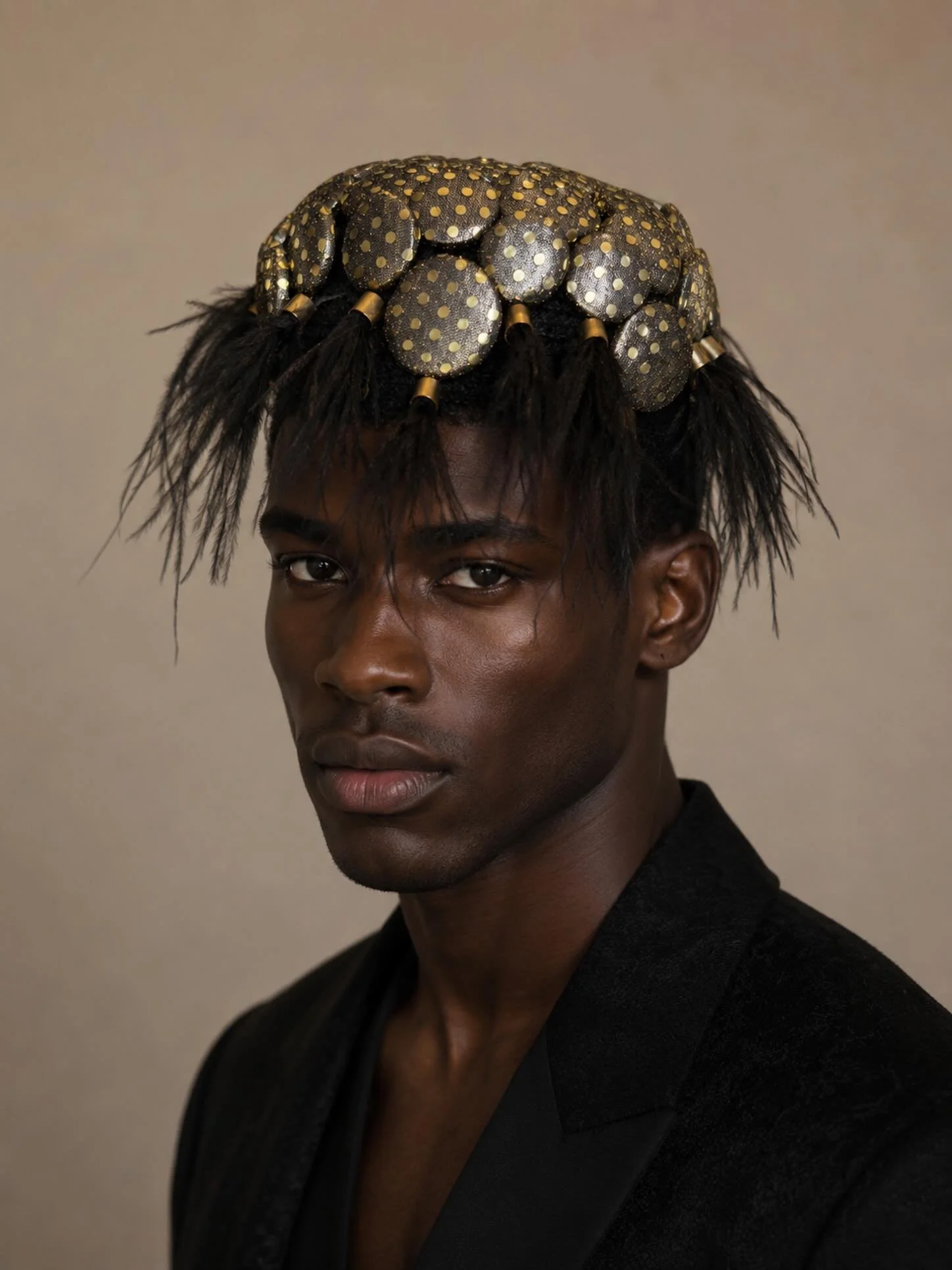 Put more hats on men campaign continues&hellip;&hellip;&hellip;&hellip;&hellip;&hellip;..
Our ostrich feather tassel pillbox is a perfect unisex piece to elevate any outfit&hellip;&hellip;&hellip;&hellip;&hellip; Decorated with polkadot metallic butt
