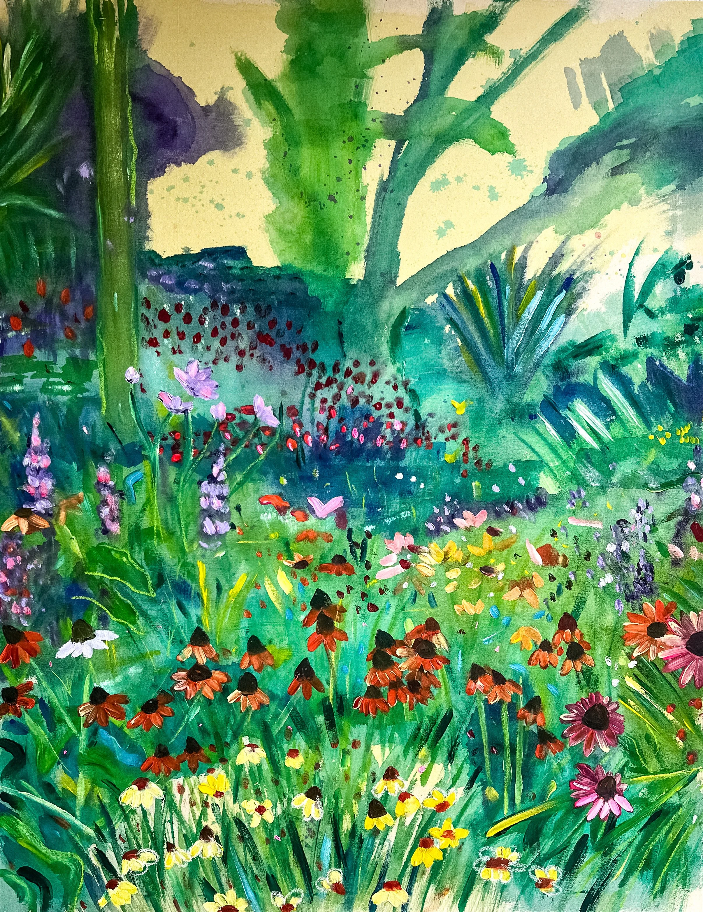 Are We Dreaming?, 110x140cm, Acrylic and Soft Pastel on Canvas