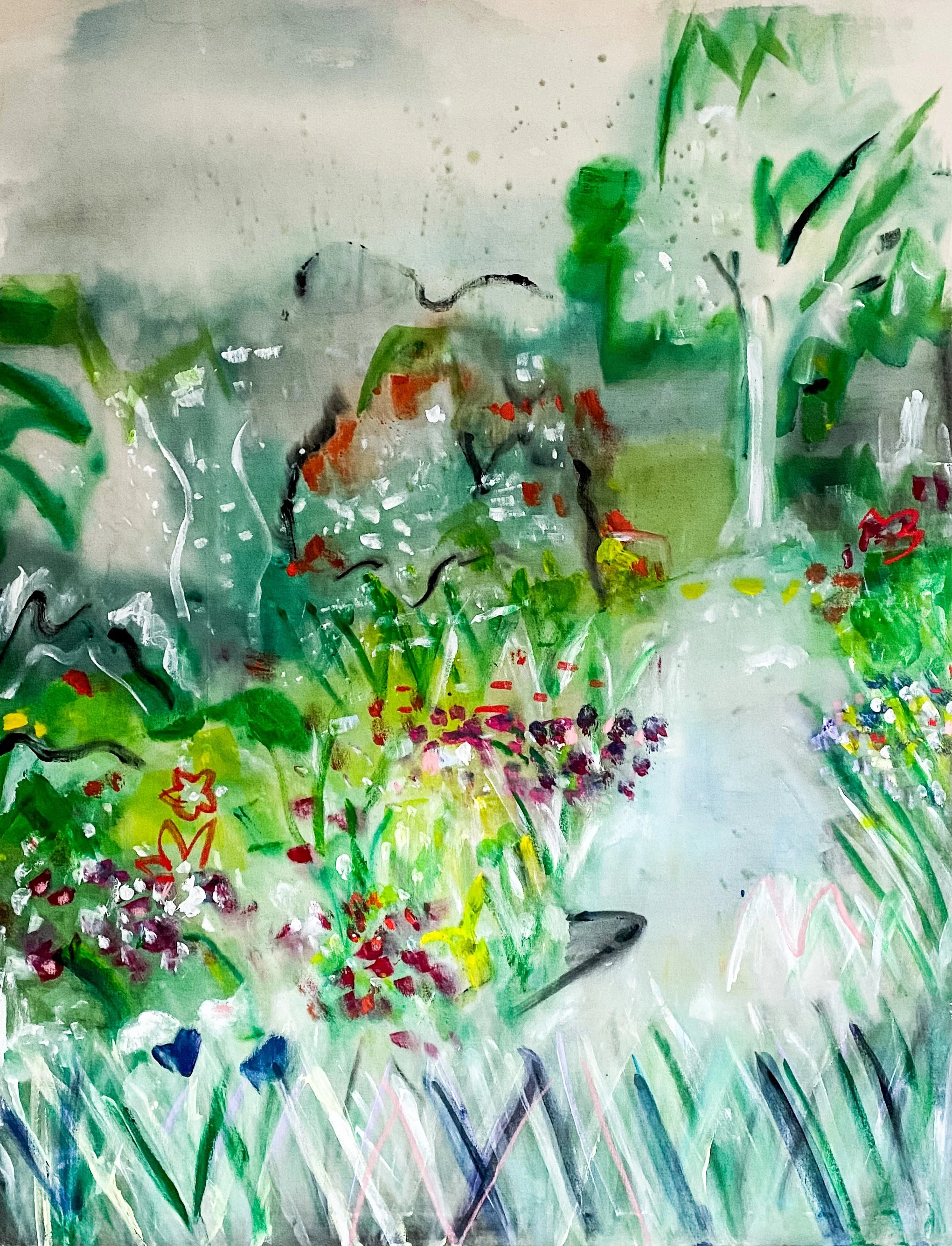 Run Wild, 110x140 cm, Acrylic and Soft Pastel on Canvas