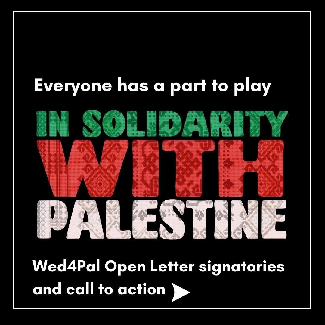 🍉 Over 250 wedding businesses are calling for a permanent ceasefire and an end to the genocide in Palestine. Today, we restate our commitment to action for and solidarity with Palestine.

🍉 Across the UK on this national day of action and in countr