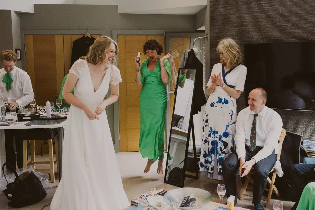 Some of my favourite moments from A+S&rsquo;s wedding a year ago&hellip;

✨ SIL-to-be levitating with joy on first seeing Anna in her dress
✨ A touching inter-generational moment outside Abney Park Chapel
✨ Fun newlywed portraits deep in the woods
✨ 