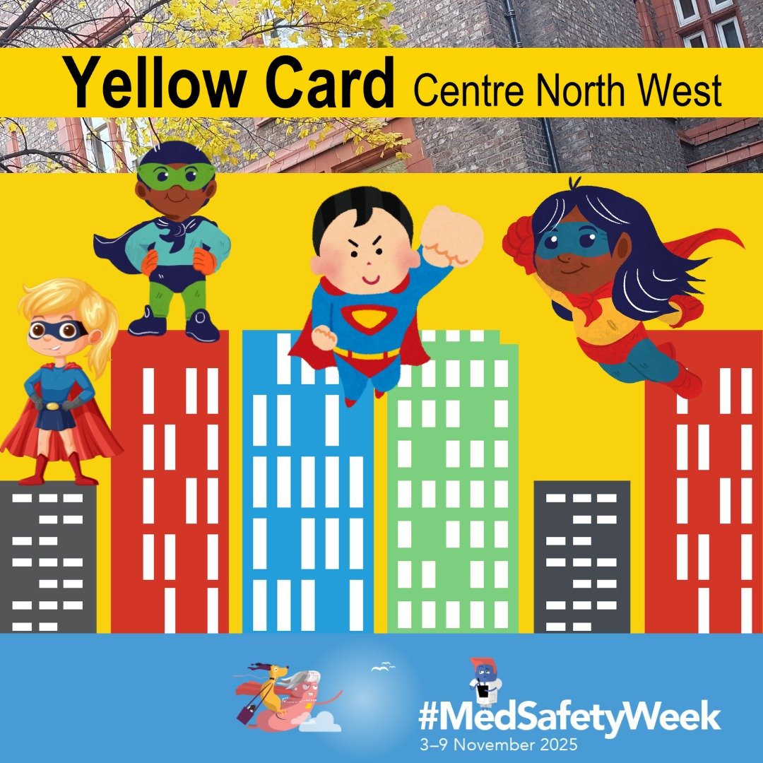 Not feeling your usual super self? It could be a side effect of your medication. If we all report suspected side effects, we keep medicines safer for everyone. Report suspected side effects here https://yellowcard.mhra.gov.uk #MedSafetyWeek #MedSafet