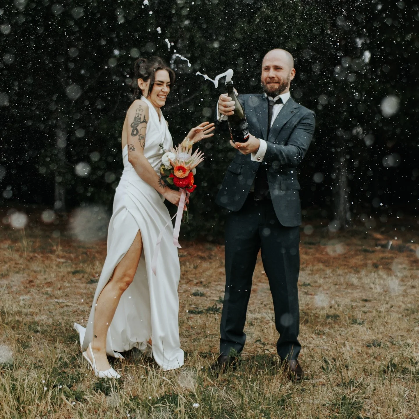 SURPRISE - Rachel and Tim flipped the norm and surprised their &ldquo;engagement party&rdquo; guests with a beautiful home wedding. Absolutely stunning ❤️ #msouthamphoto