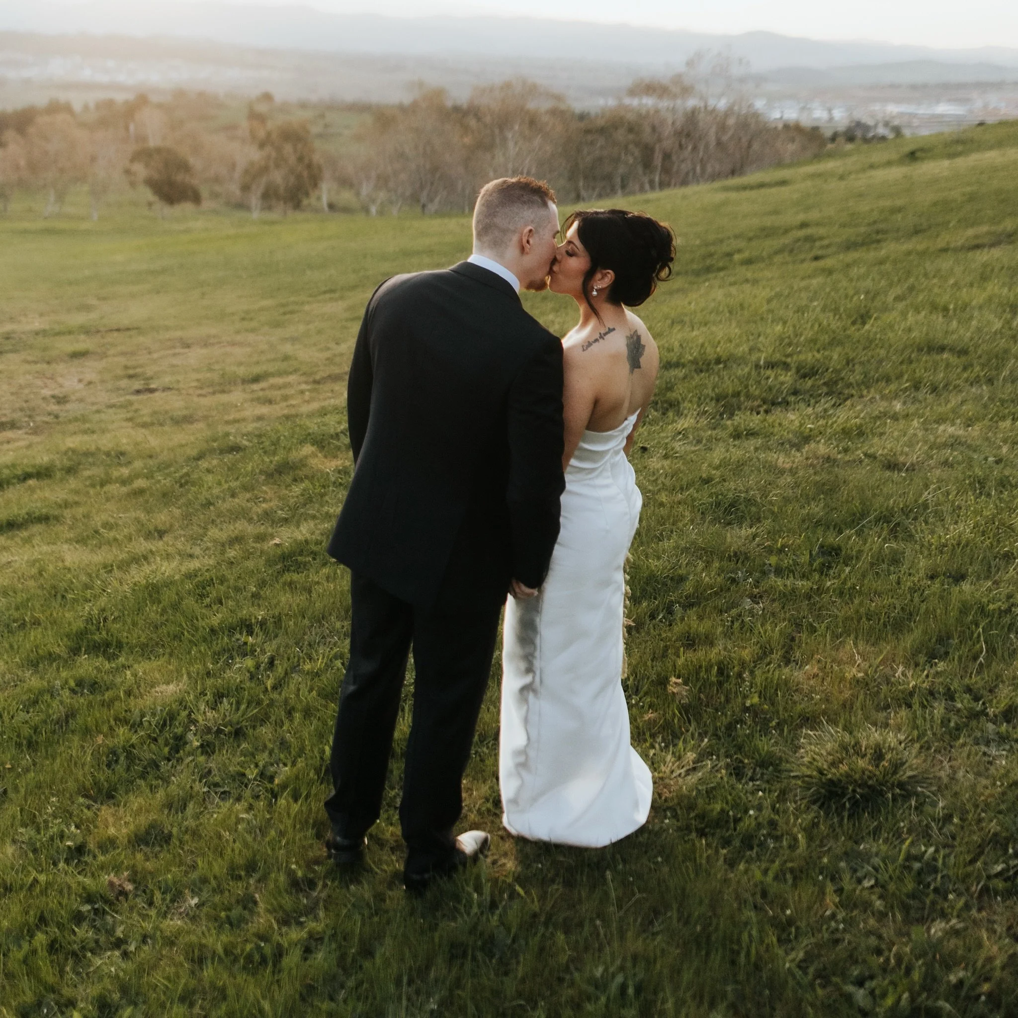 Surprise! 🥂 The guests arrived for an engagement party. They left from a wedding.

Chloe + Nathan kept the biggest secret of all, turning an evening of celebration into their special day, followed by a soft, hazy sunset and a sky full of sparklers f