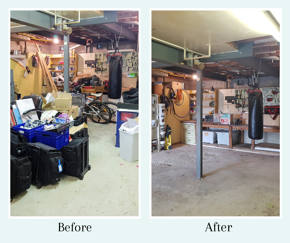 A well organised and decluttered garage. Sort my house nz.