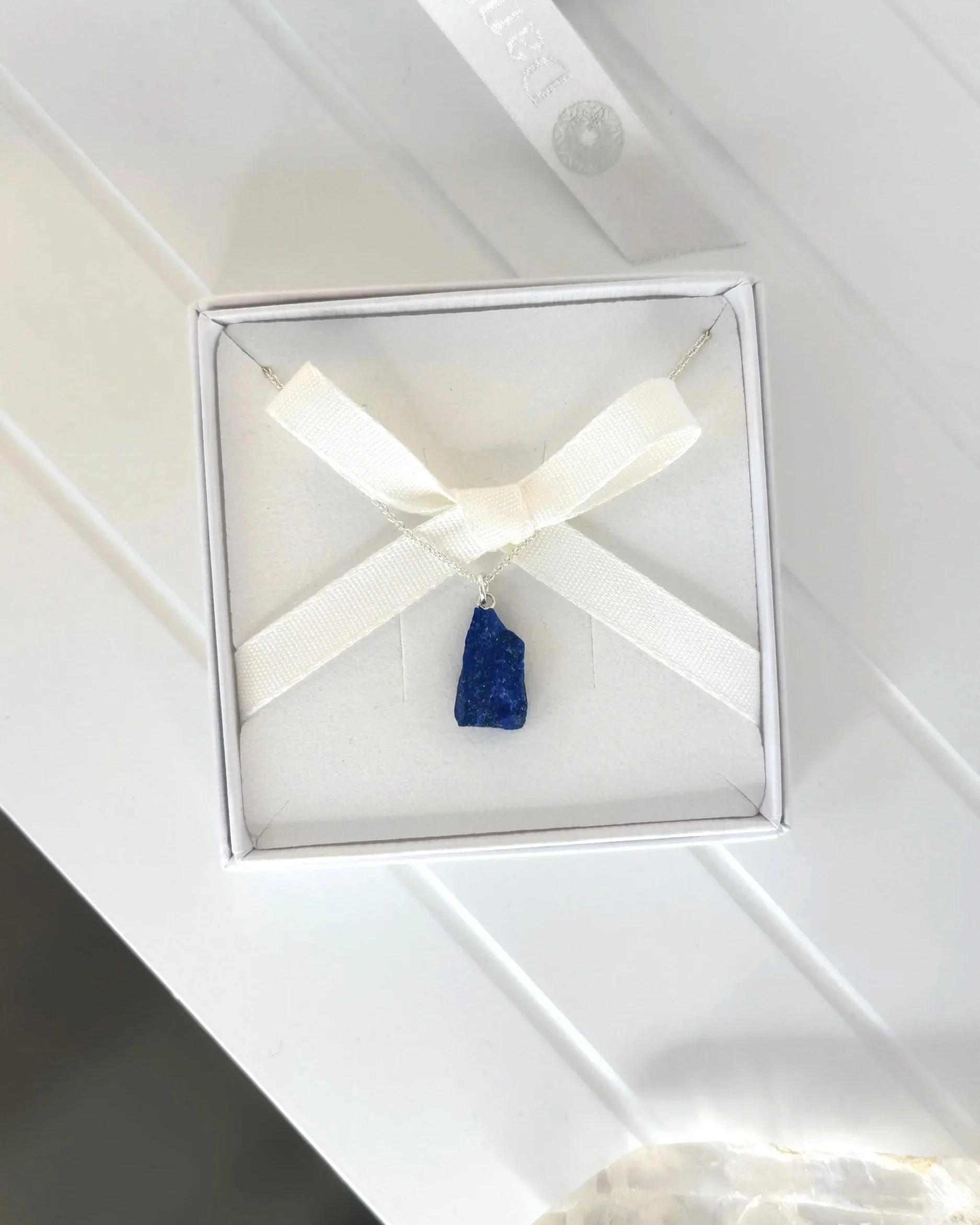 Raw Lapis Lazuli & Sterling Silver Necklace