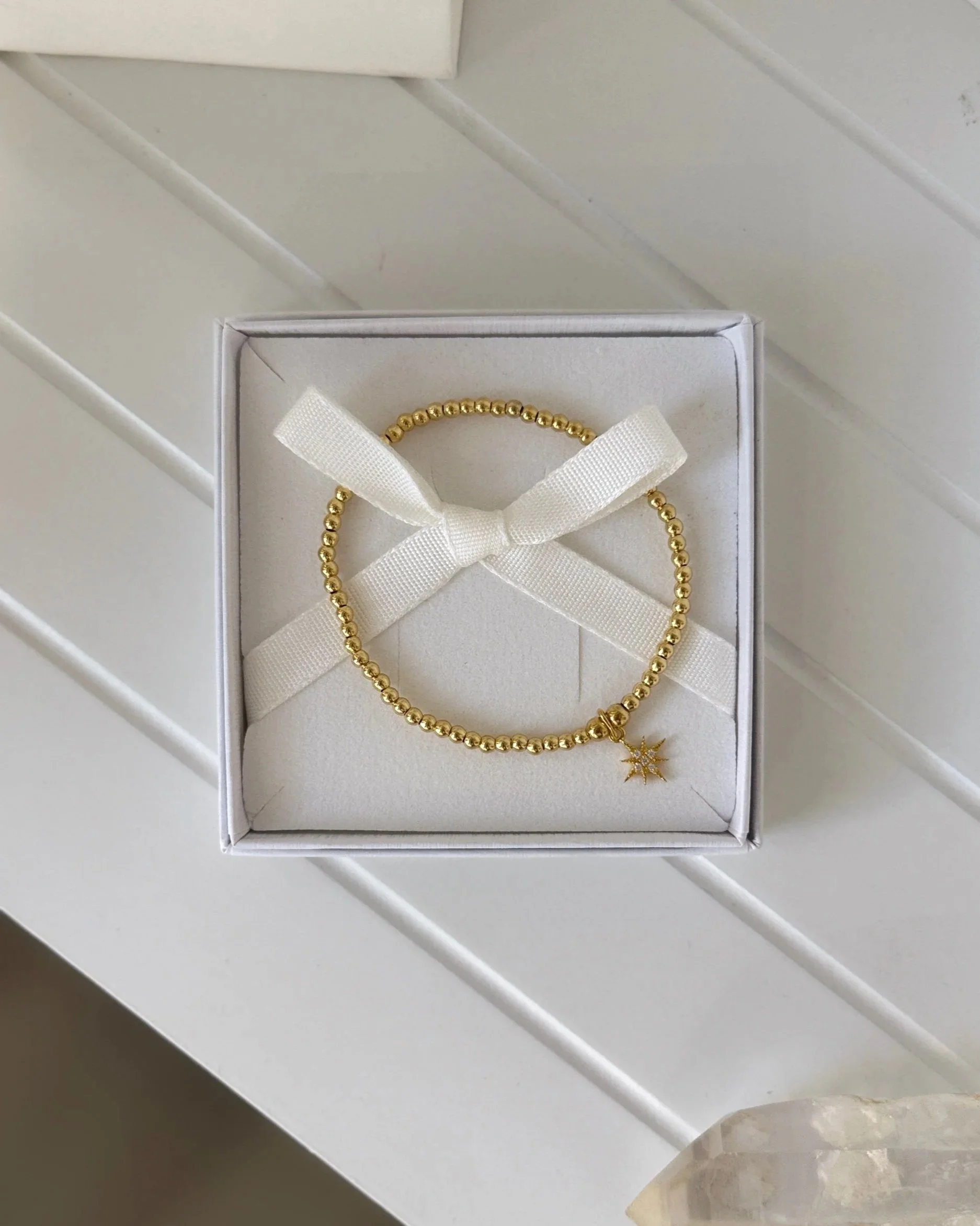 Gold Vermeil Star Charm Bracelet