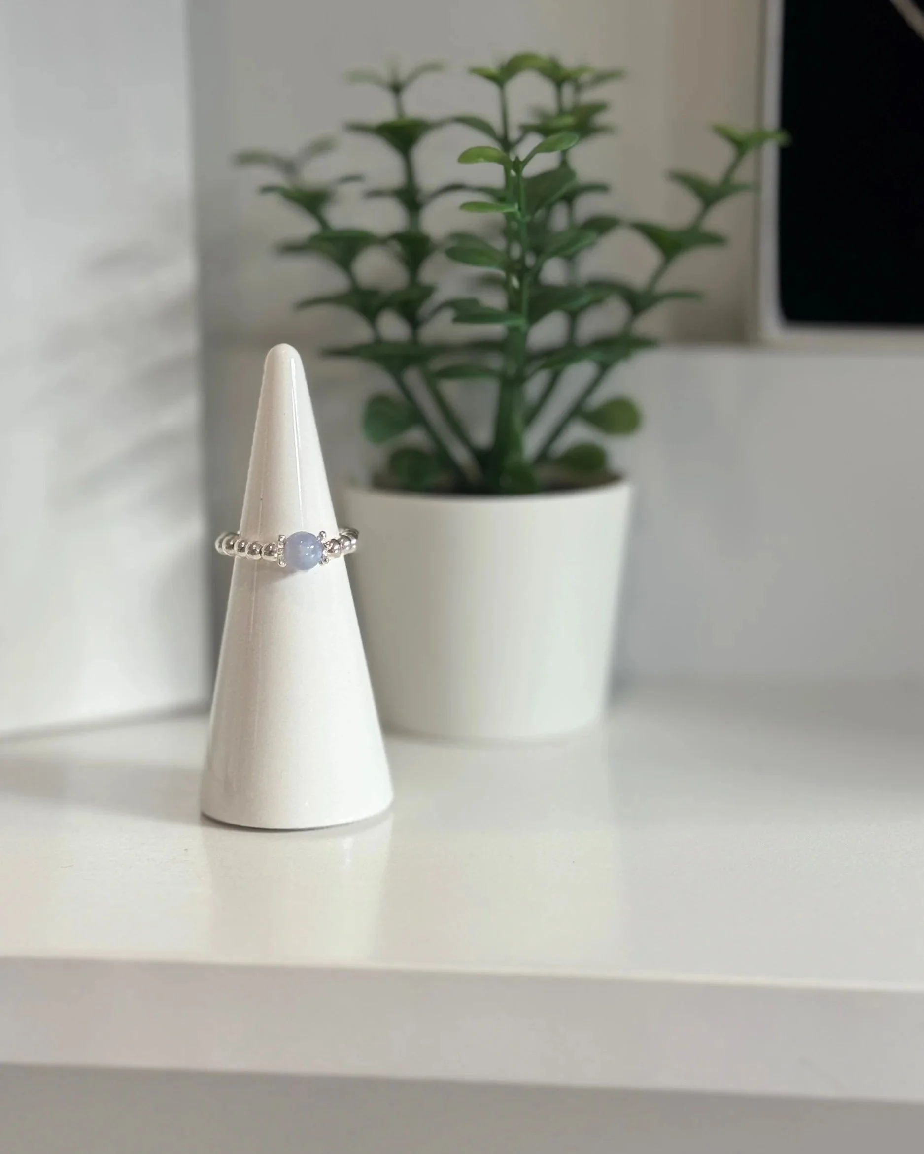 Sterling Silver Blue Lace Agate Ring