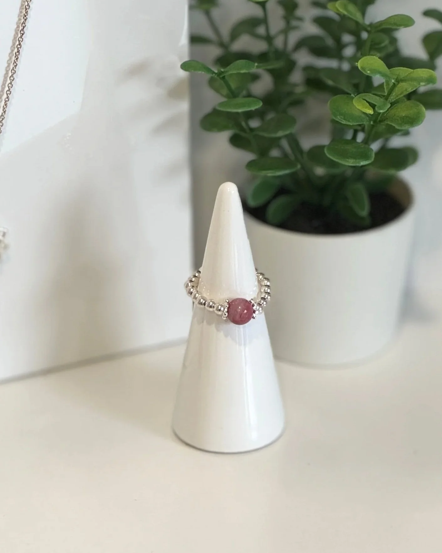 Sterling Silver Rhodonite Ring