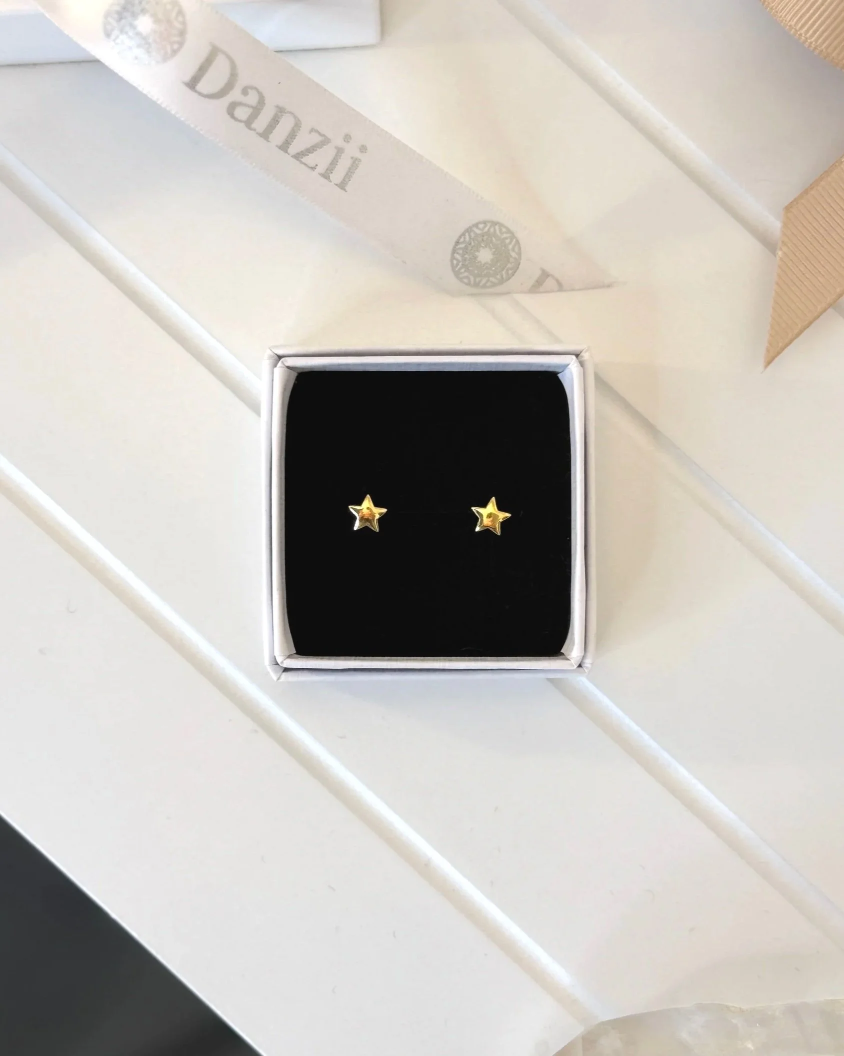 Gold Vermeil Star Stud Earrings