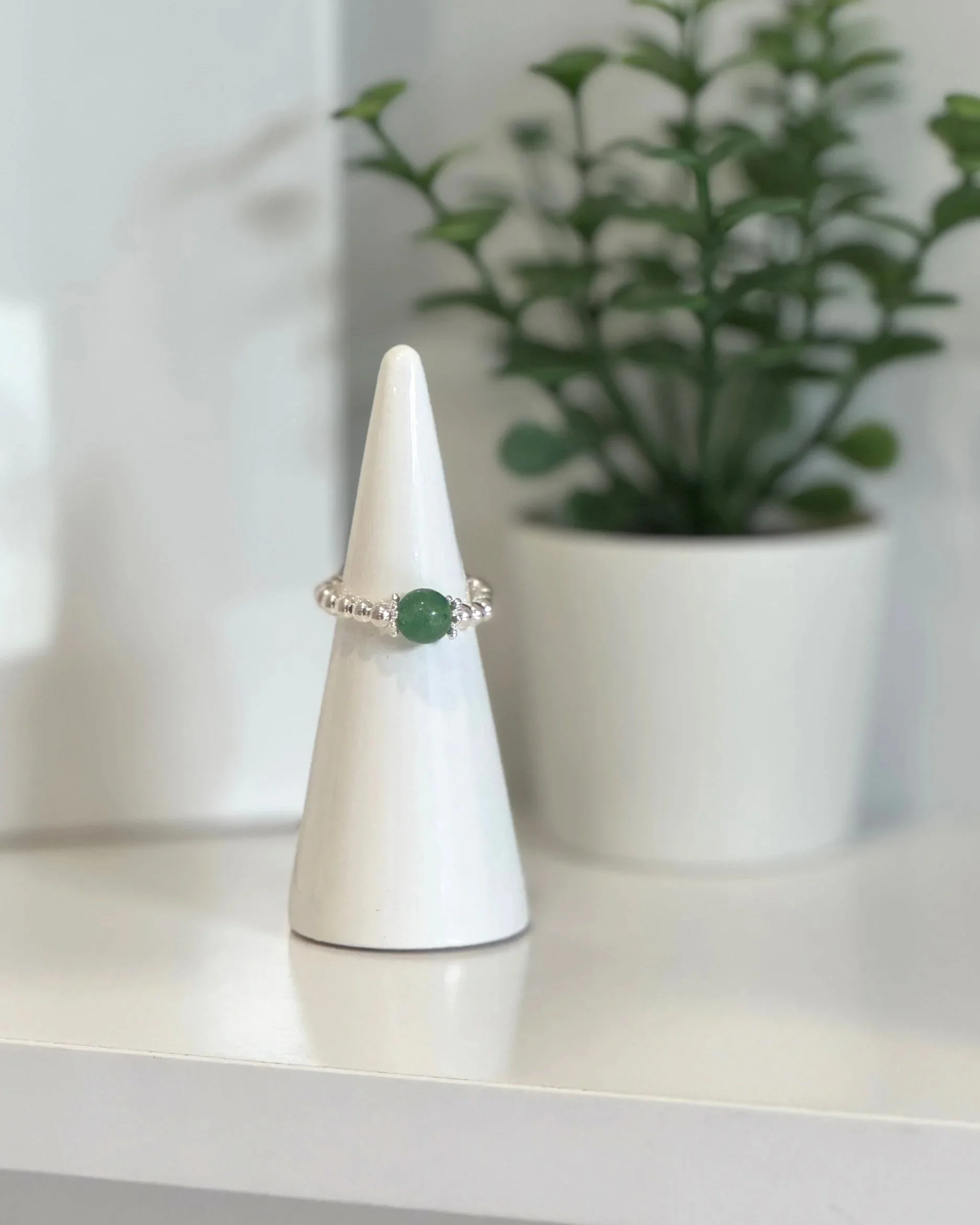 Sterling Silver Aventurine Ring