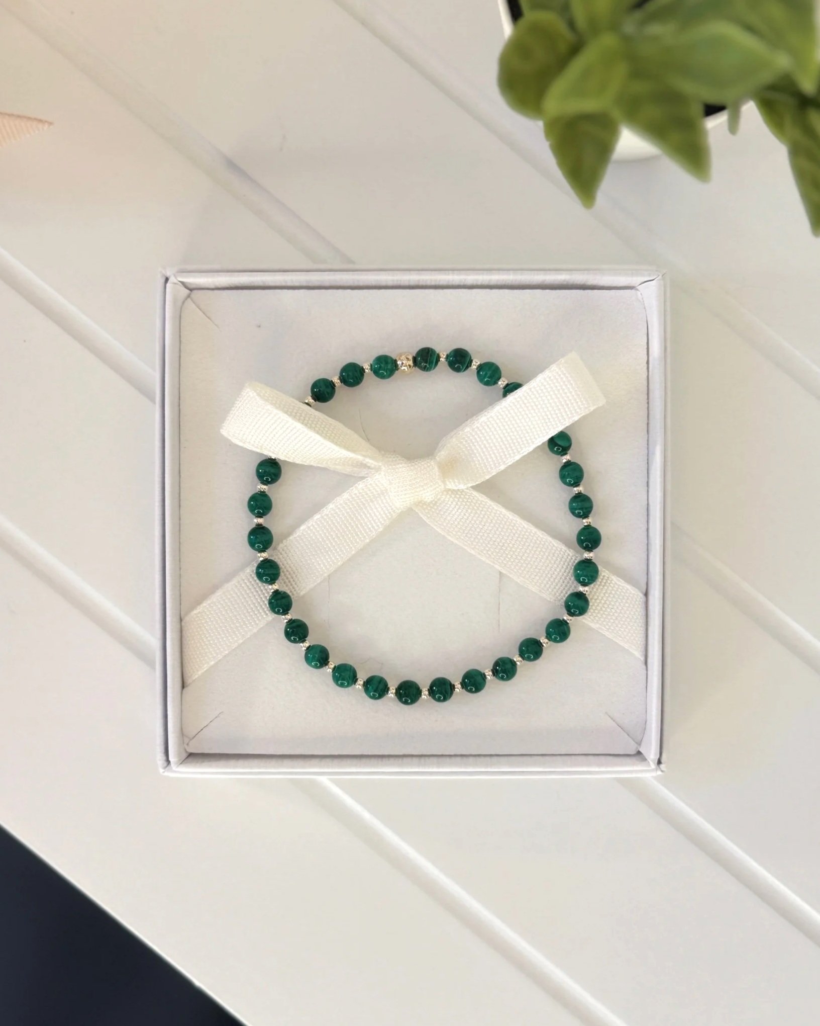 Malachite & Sterling Silver Bracelet